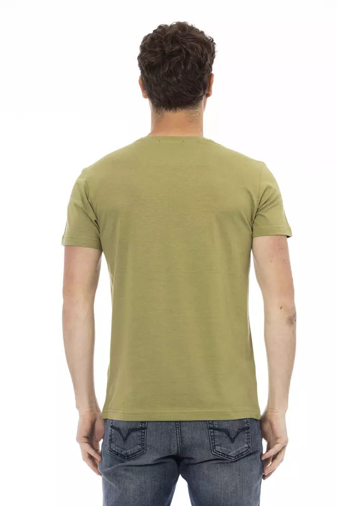 Trussardi Action Green Cotton Men's T-Shirt