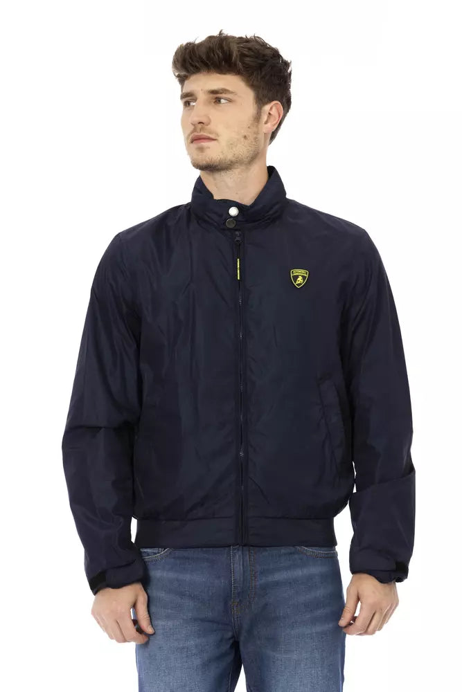 Automobili Lamborghini Blue Polyamide Men Jacket