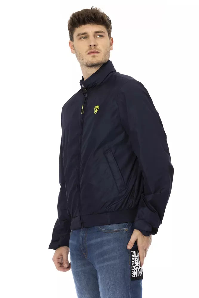 Automobili Lamborghini Blue Polyamide Men Jacket