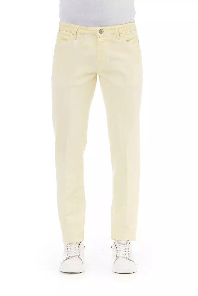 PT Torino Beige Cotton Men Jeans