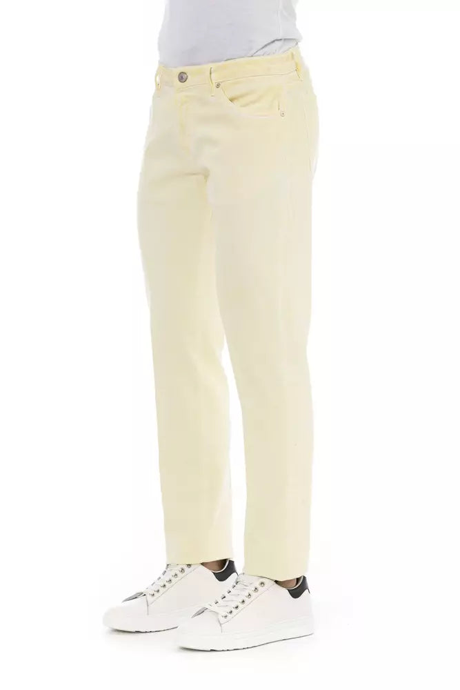 PT Torino Beige Cotton Men Jeans