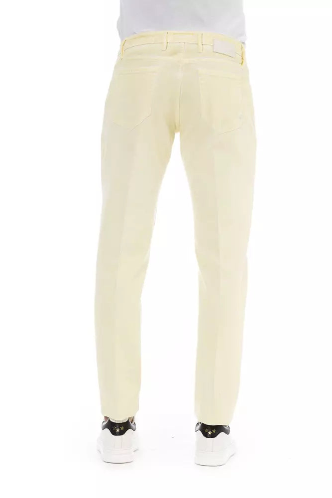 PT Torino Beige Cotton Men Jeans