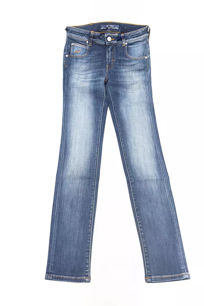 Jacob Cohen Blue Cotton Women Jeans