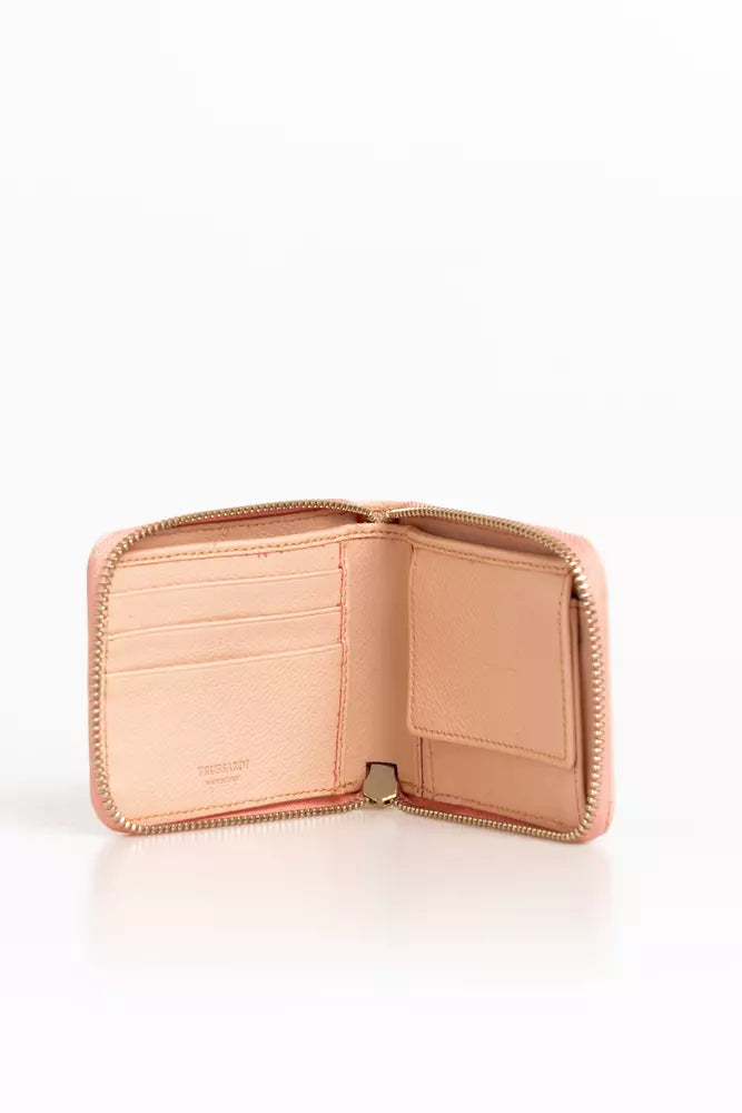 Trussardi Pink Leather Women Wallet