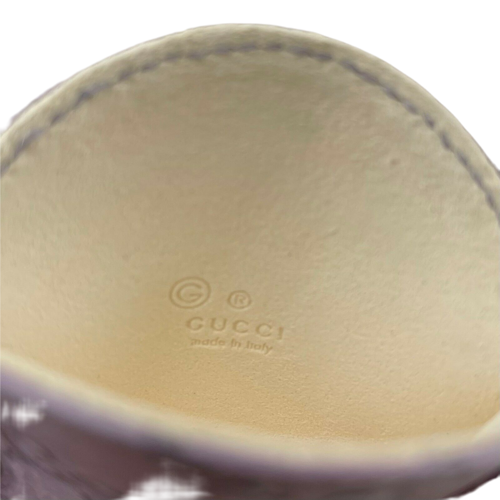 Gucci Women's Lavender Guccissima Leather Compact Mirror with Pouch