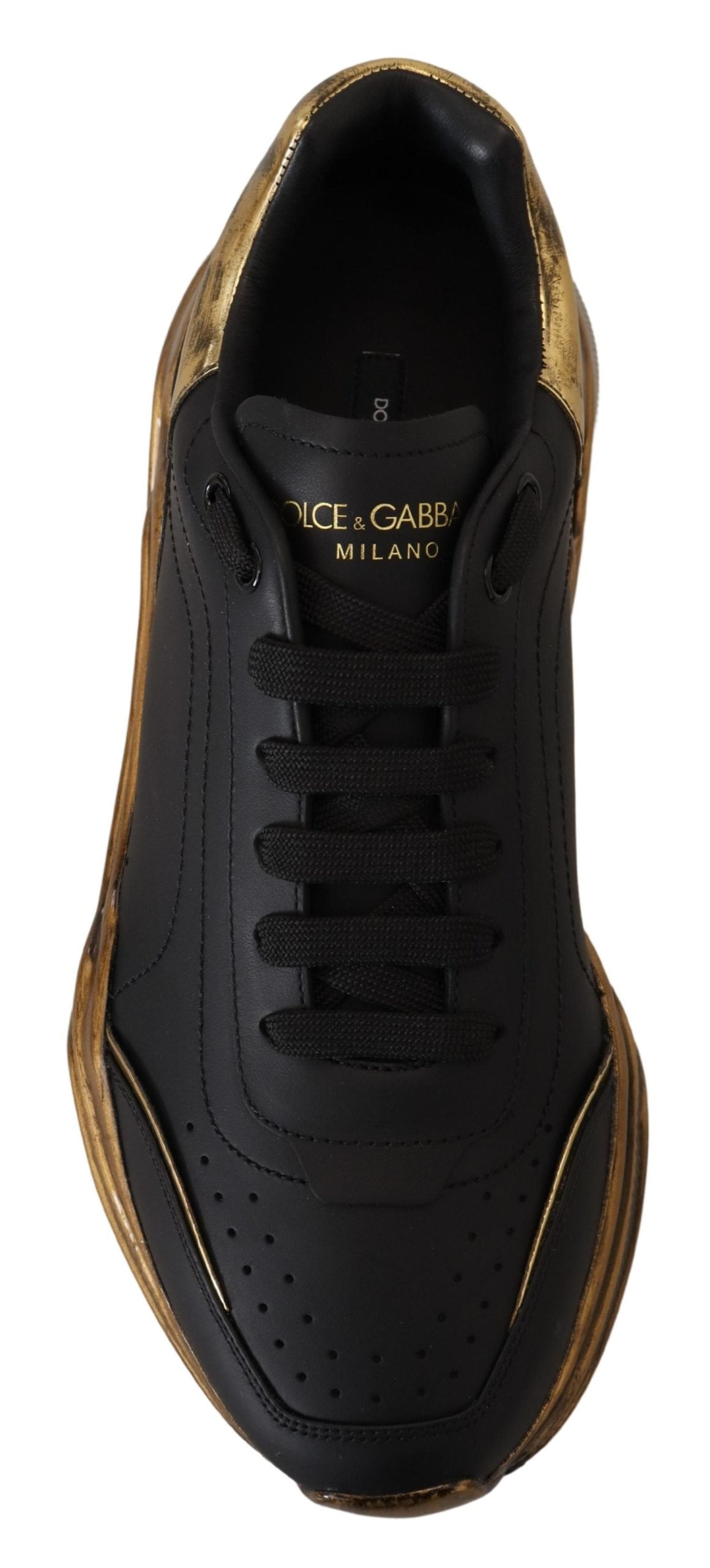 Dolce & Gabbana Daymaster Casual Sneakers in Black and Gold