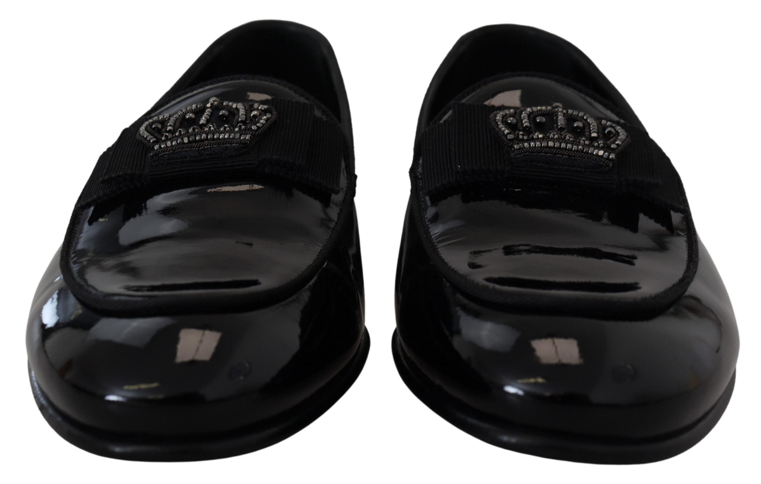 Dolce & Gabbana Elegant Patent Leather Slipper Loafers