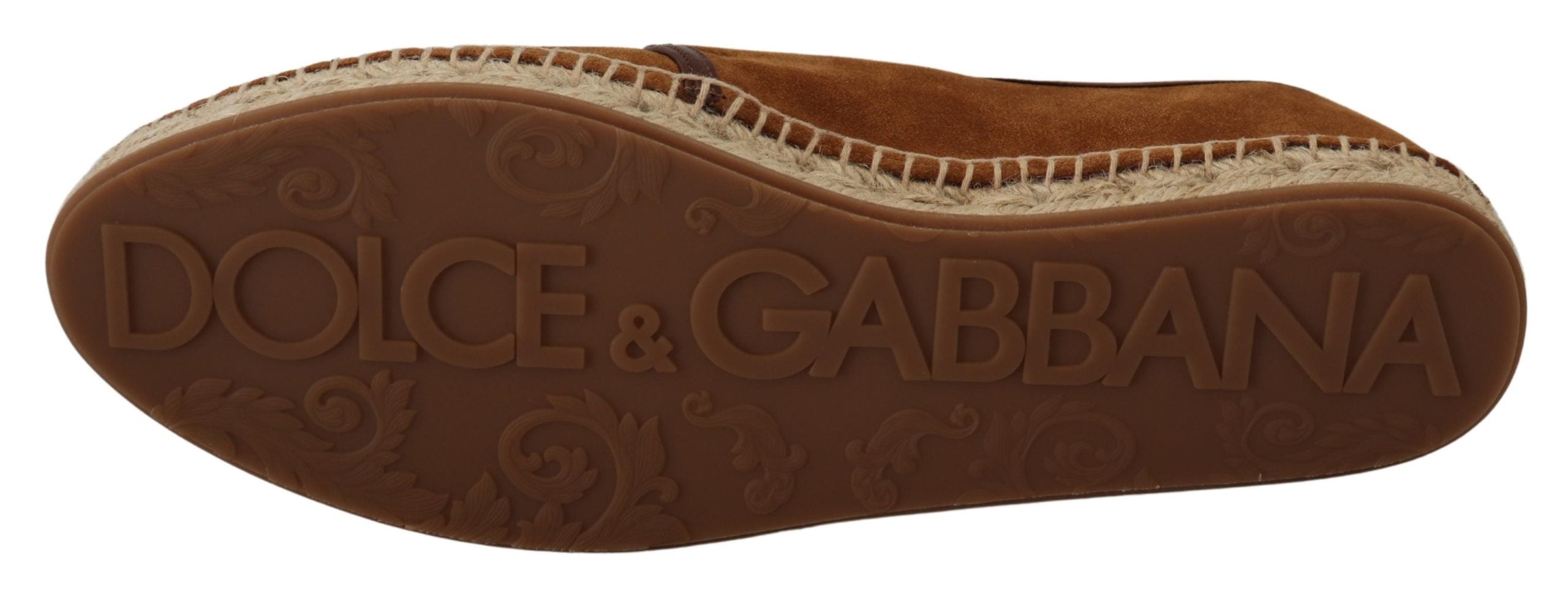 Dolce & Gabbana Elegant Brown Leather Casual Sneakers