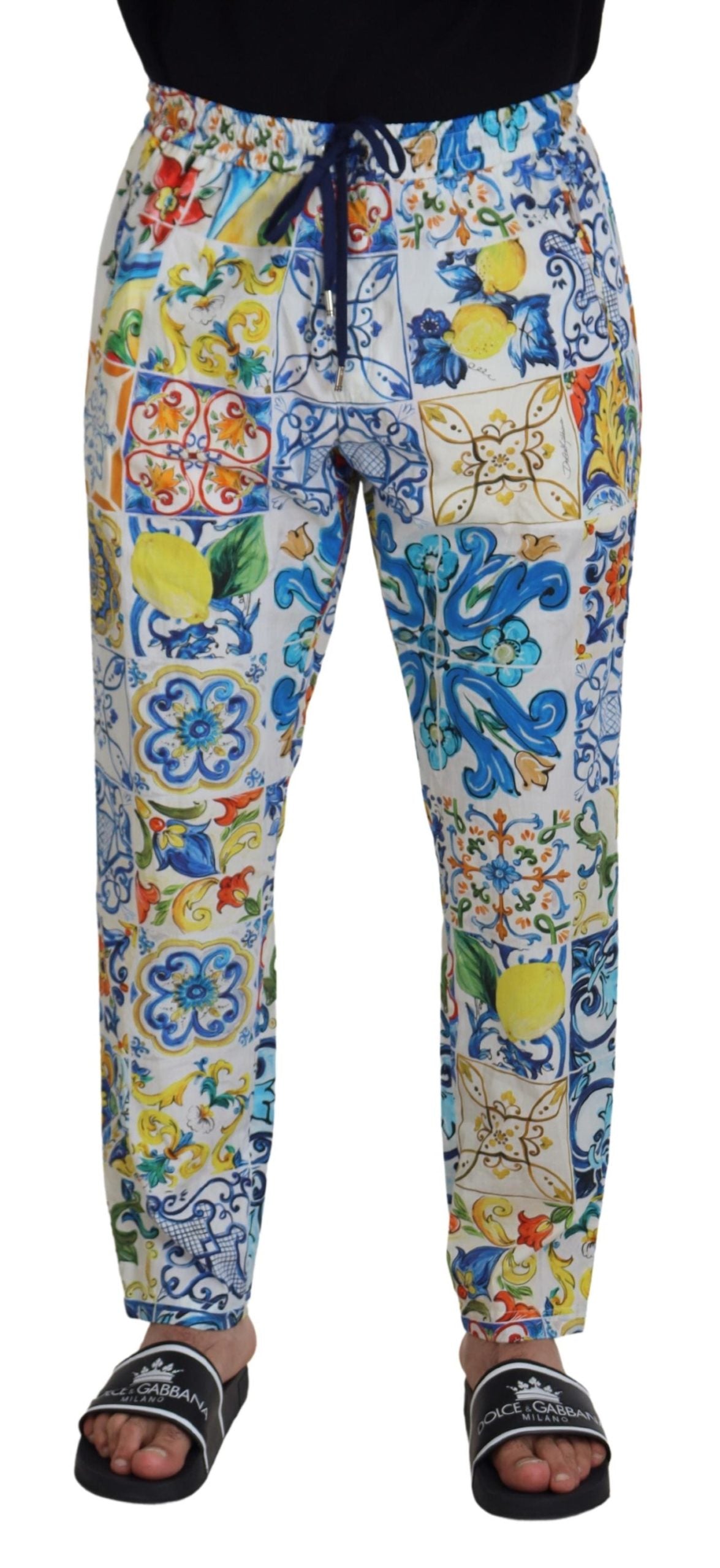 Dolce & Gabbana Multicolor Cotton Statement Pants