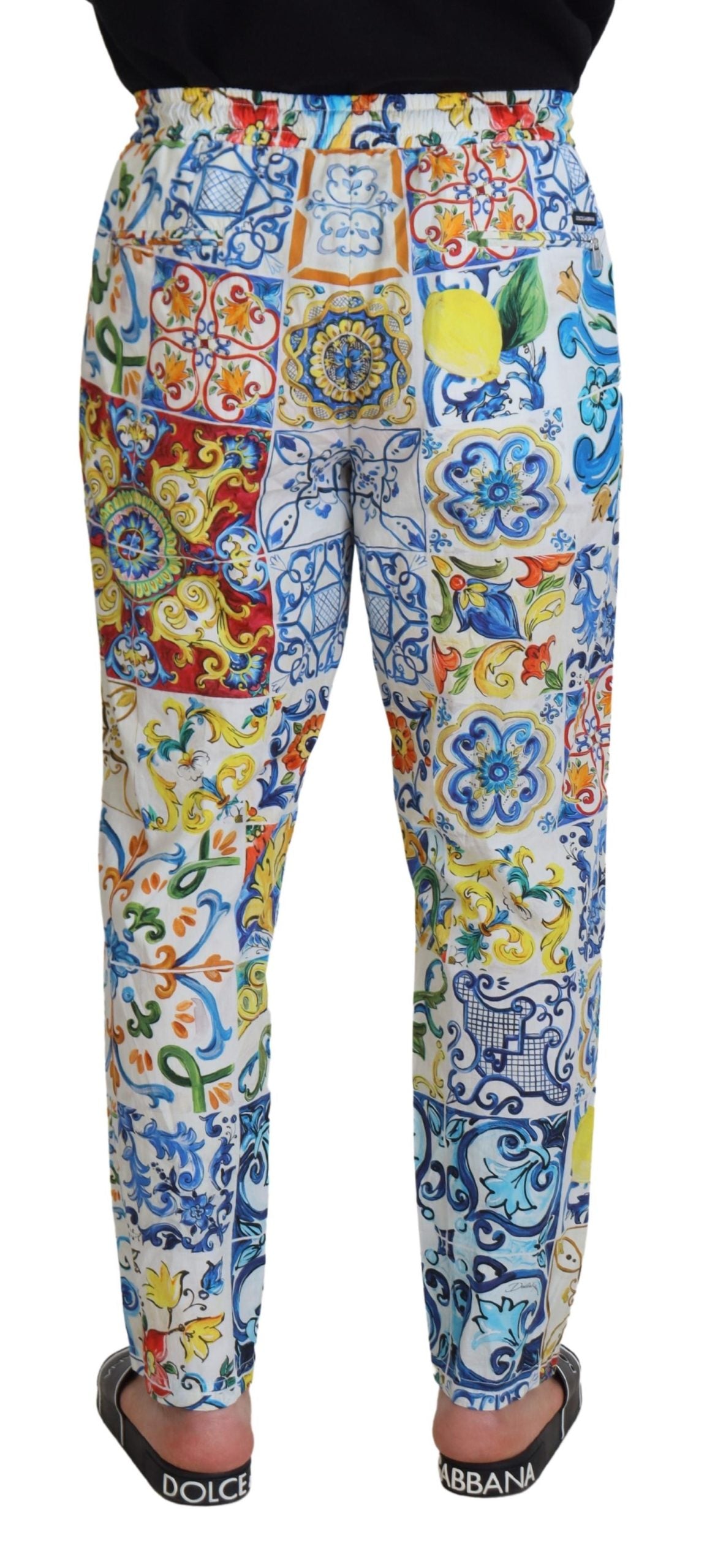 Dolce & Gabbana Multicolor Cotton Statement Pants