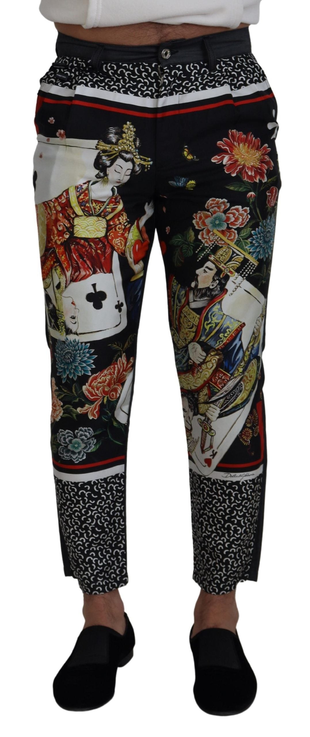 Dolce & Gabbana Elegant Silk Blend Multicolor Pants