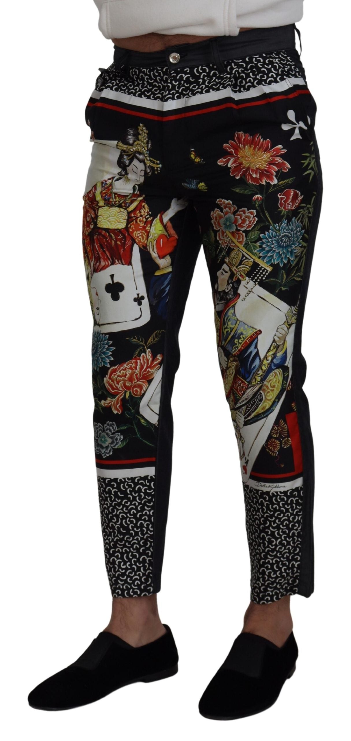 Dolce & Gabbana Elegant Silk Blend Multicolor Pants