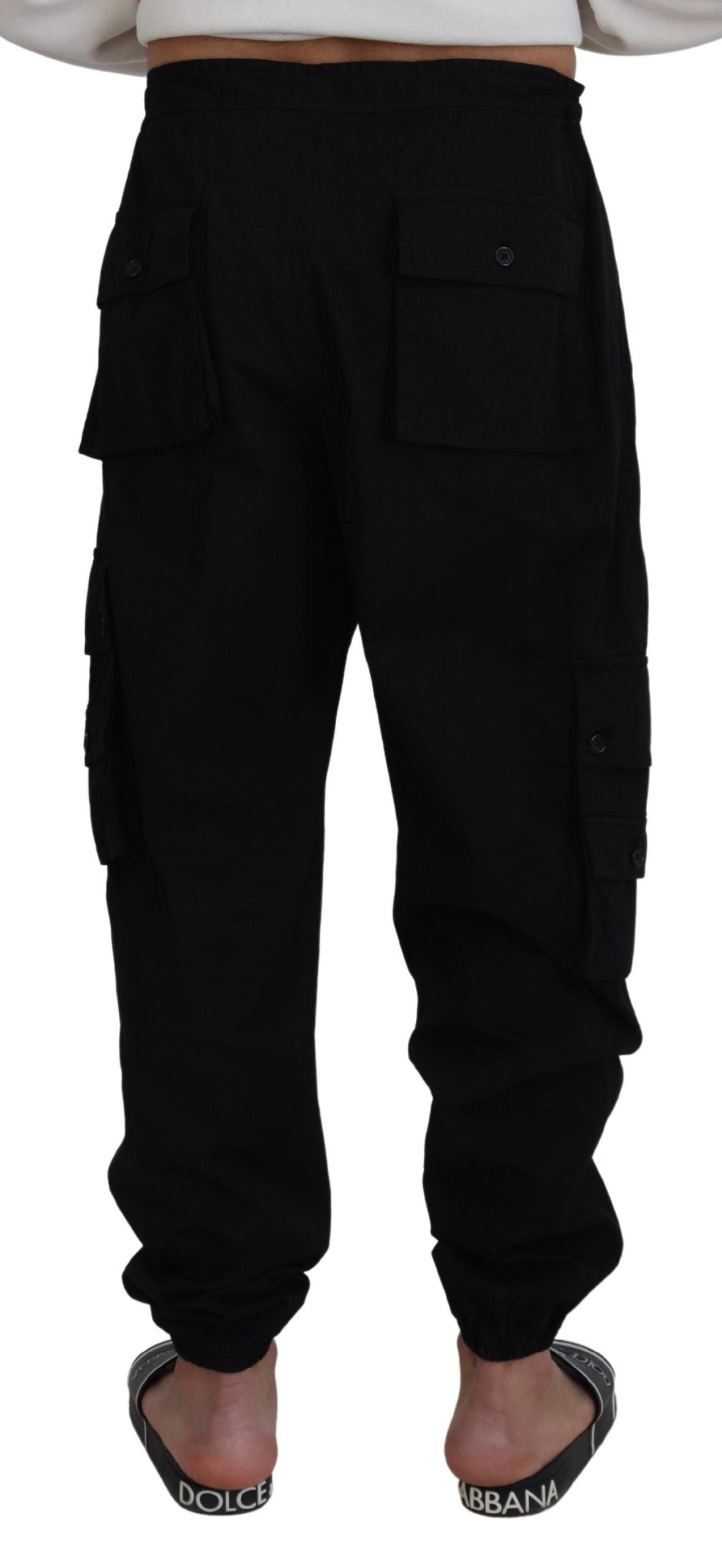 Dolce & Gabbana Elegant Black Cotton Jogger Pants