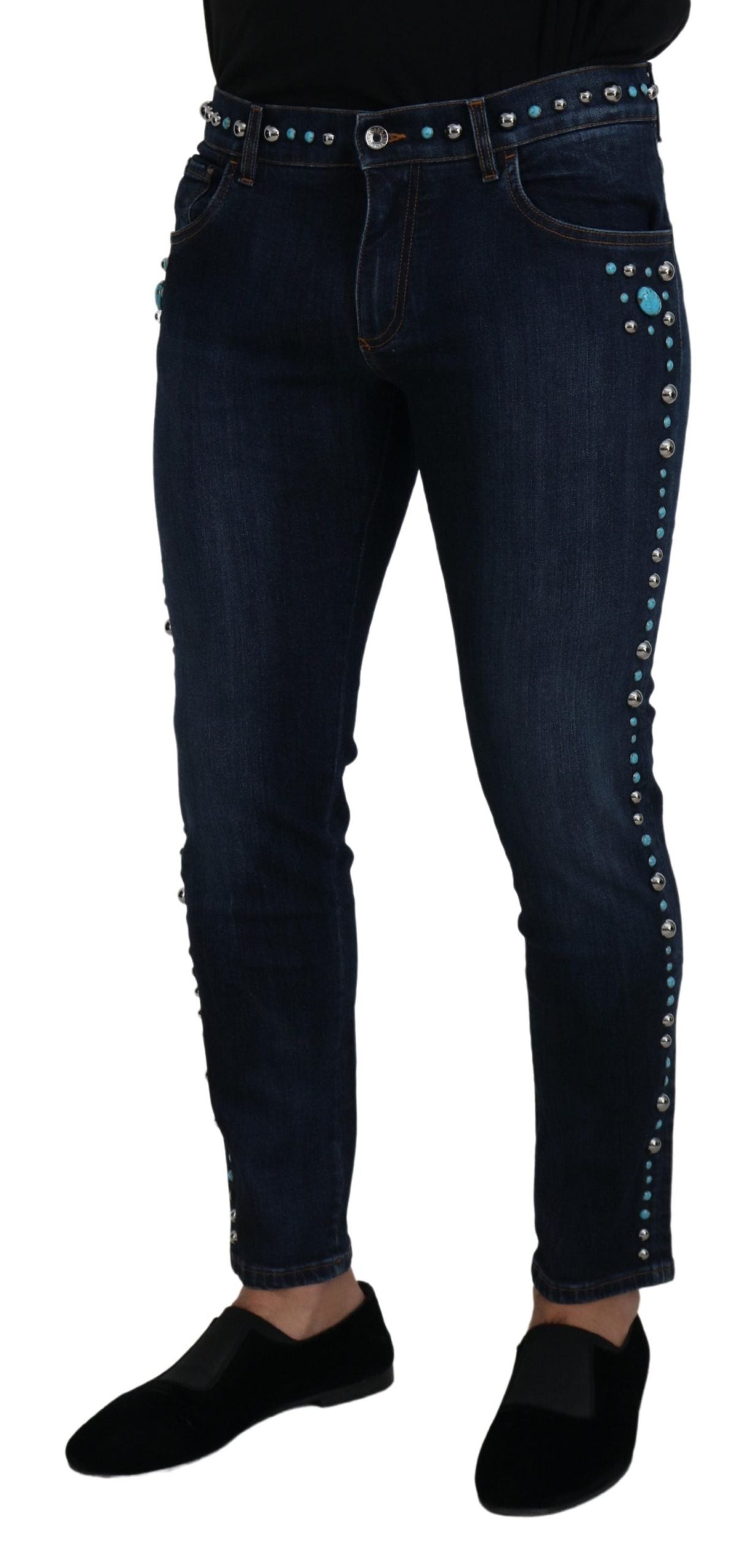 Dolce & Gabbana Studded Opulence Denim Jeans