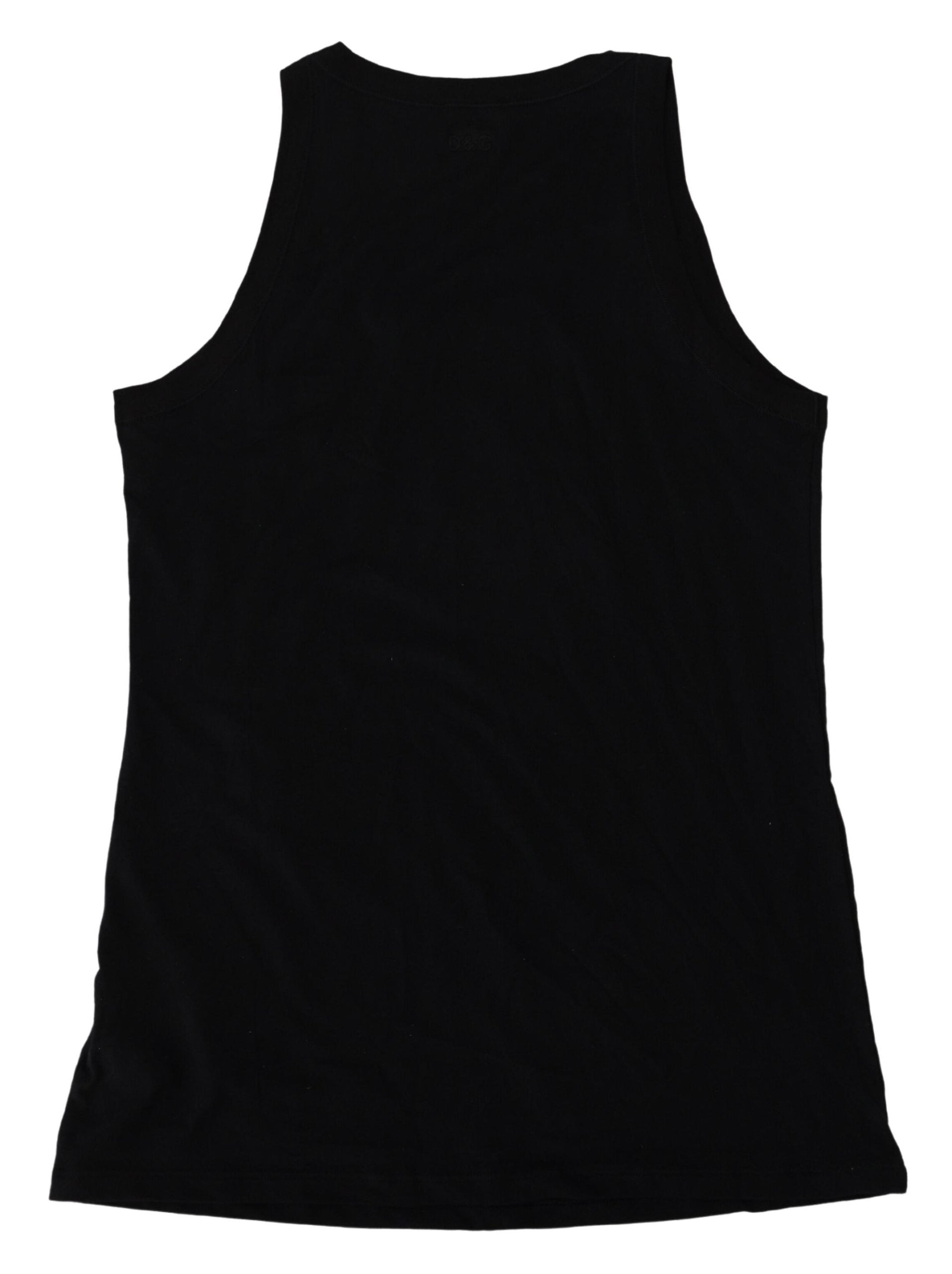 Dolce & Gabbana Sleek Black Cotton Blend Tank Top