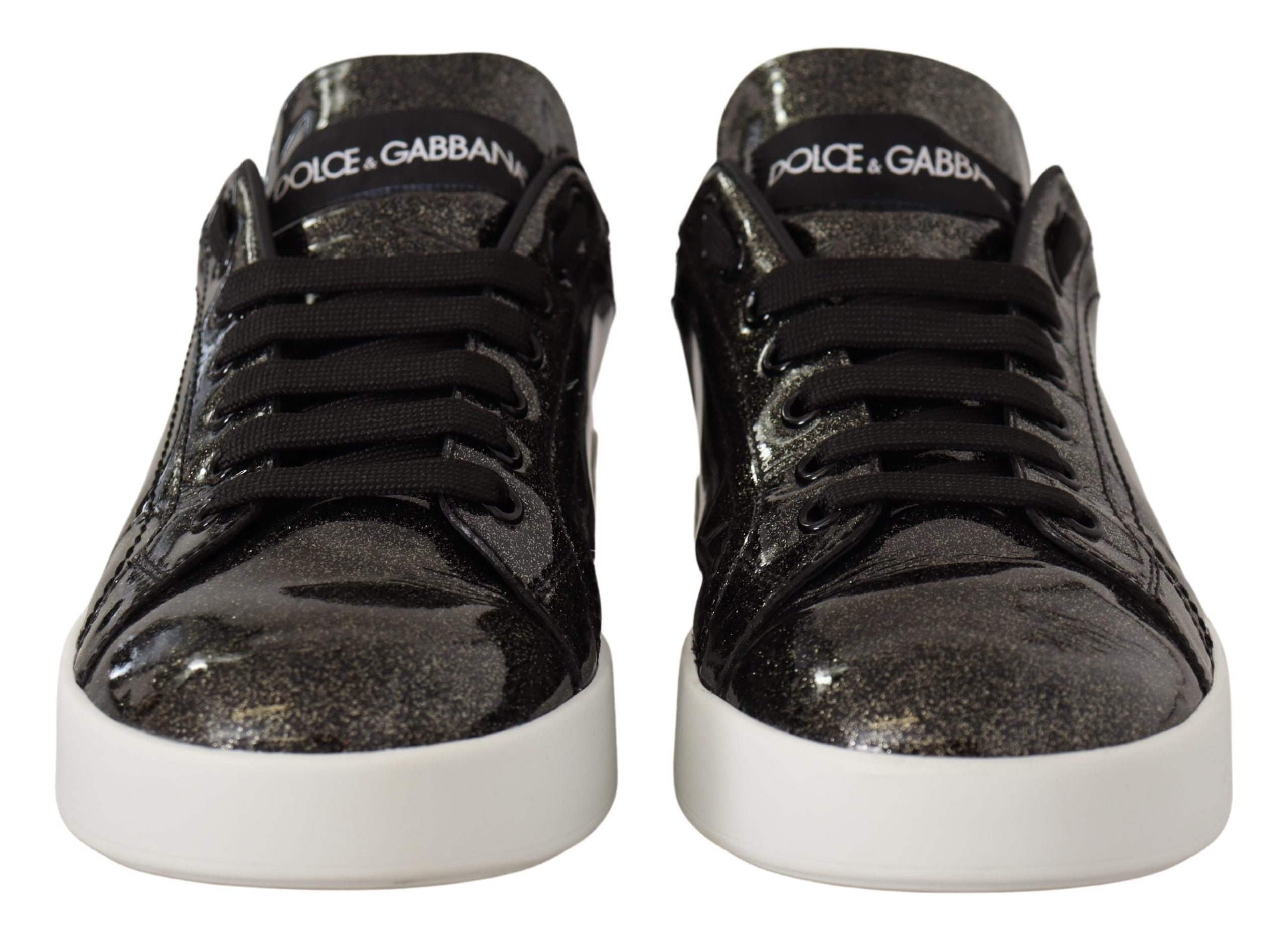 Dolce & Gabbana Chic Portofino Patent Leather Sneakers