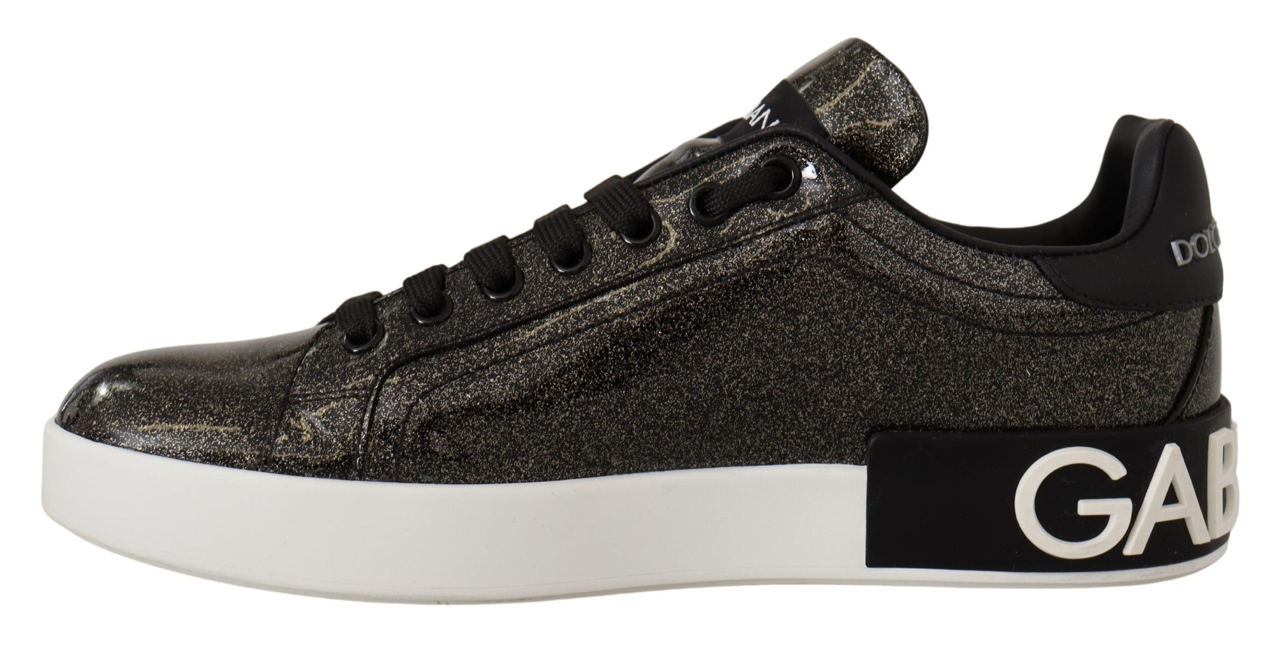 Dolce & Gabbana Chic Portofino Patent Leather Sneakers