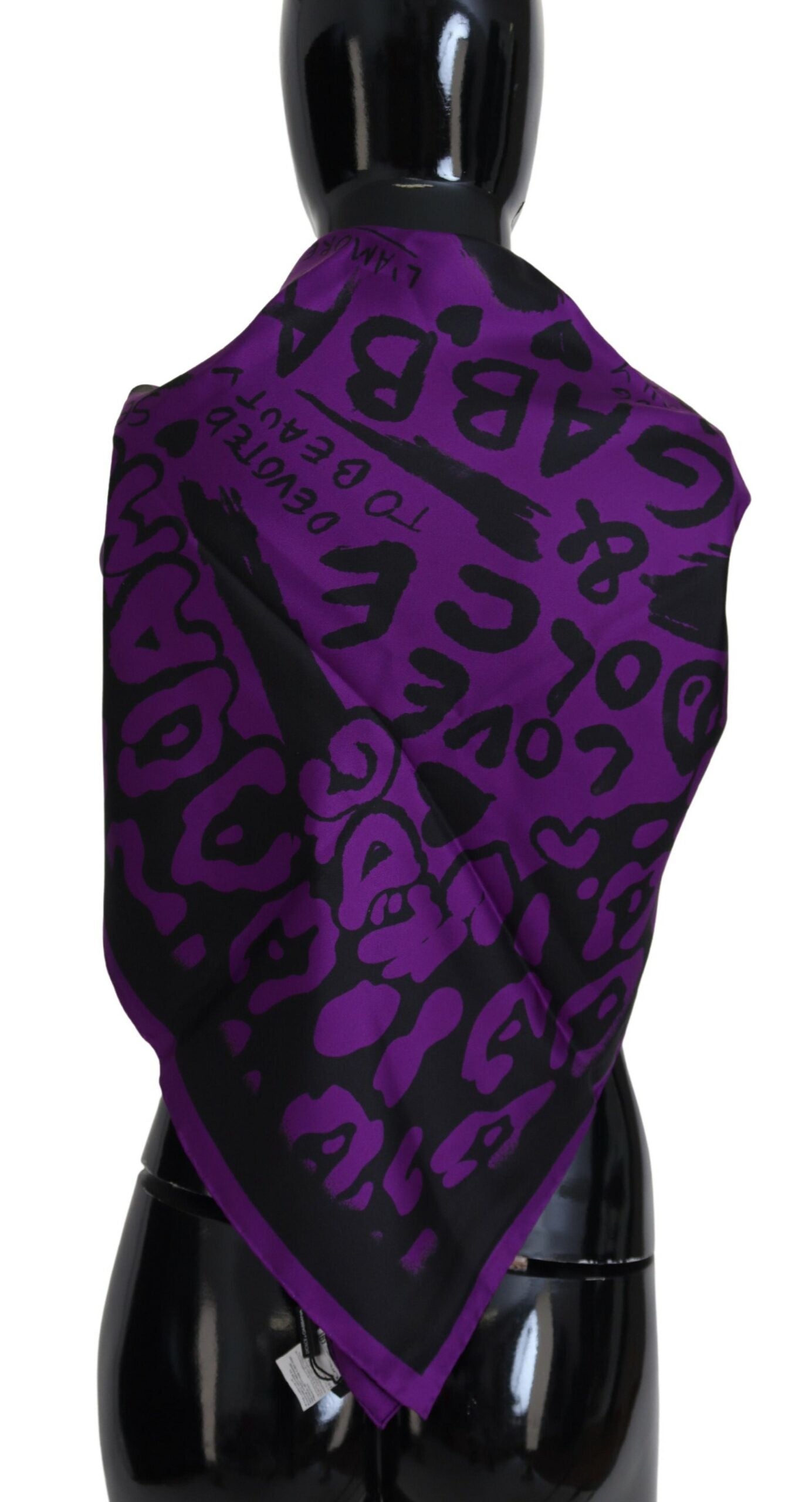 Dolce & Gabbana Elegant Silk Square Scarf in Purple