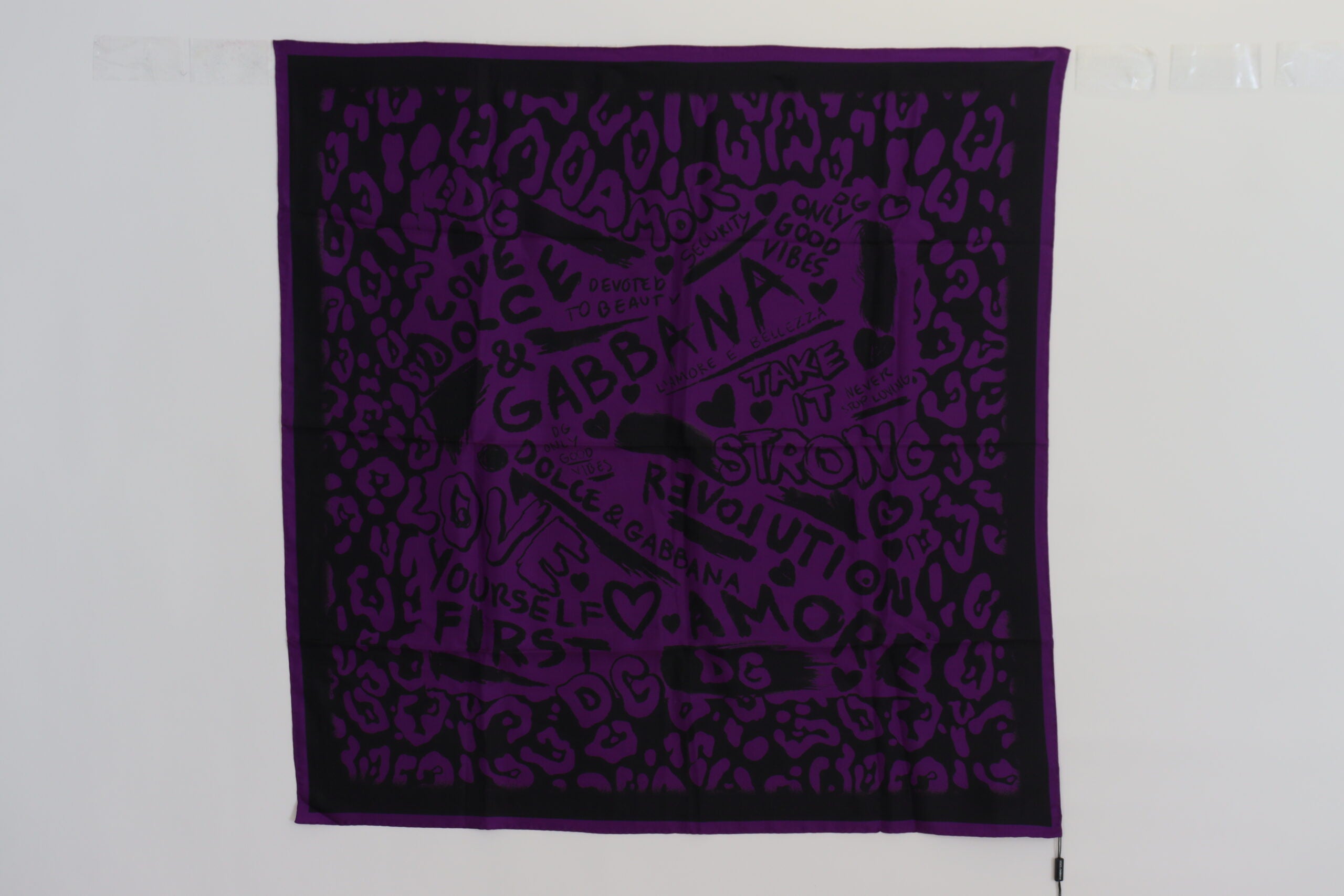 Dolce & Gabbana Elegant Silk Square Scarf in Purple