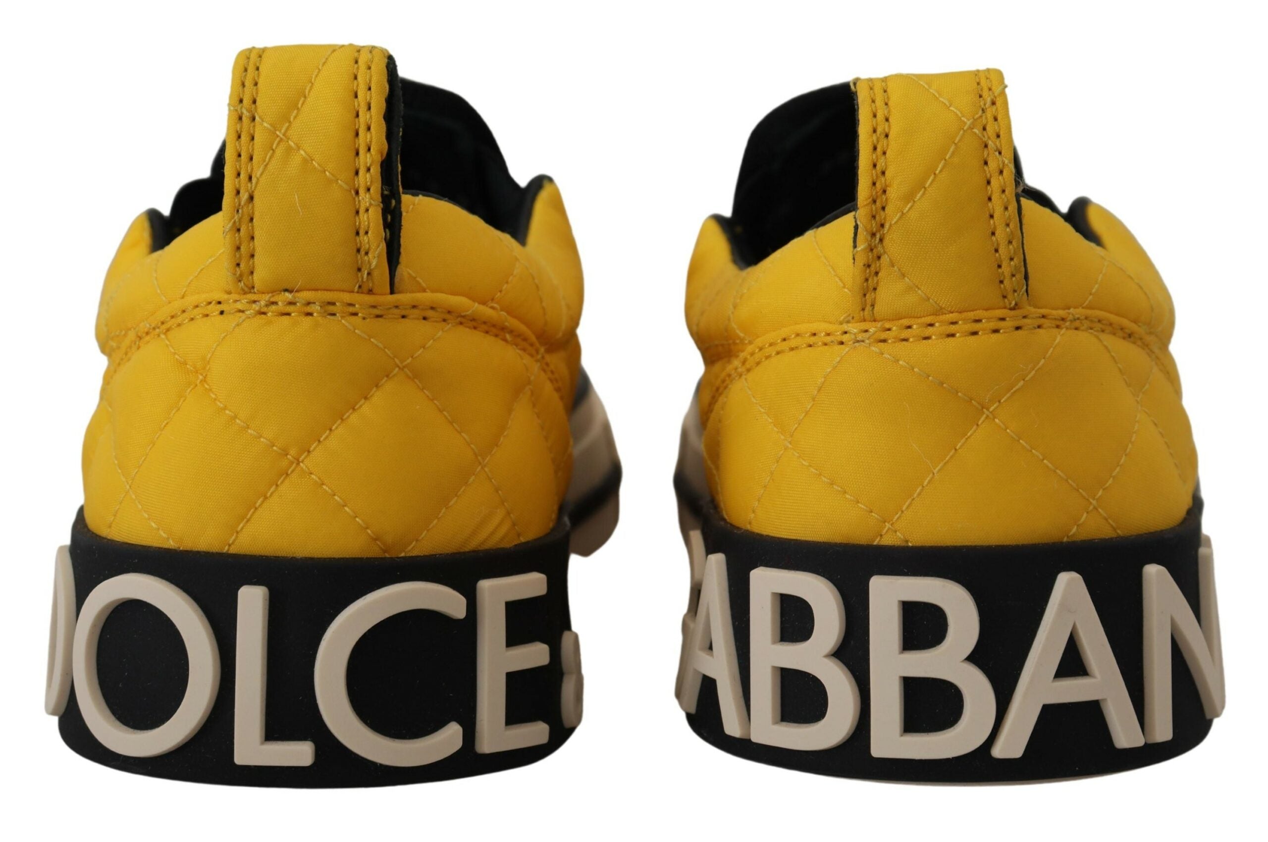 Dolce & Gabbana Chic Yellow Slip-On Sneakers for Women