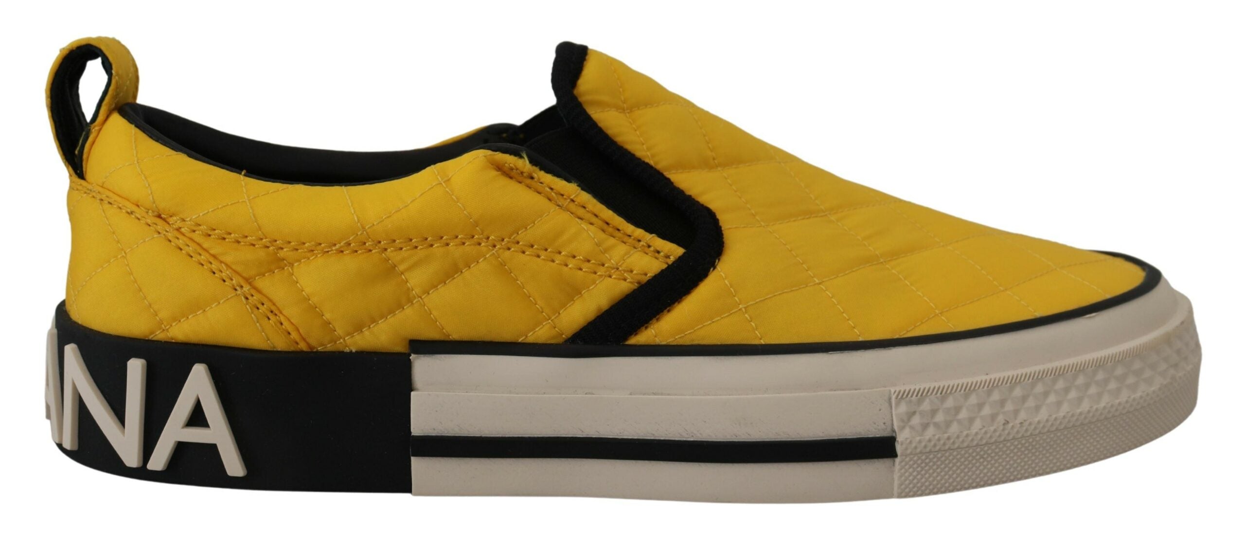 Dolce & Gabbana Chic Yellow Slip-On Sneakers for Women