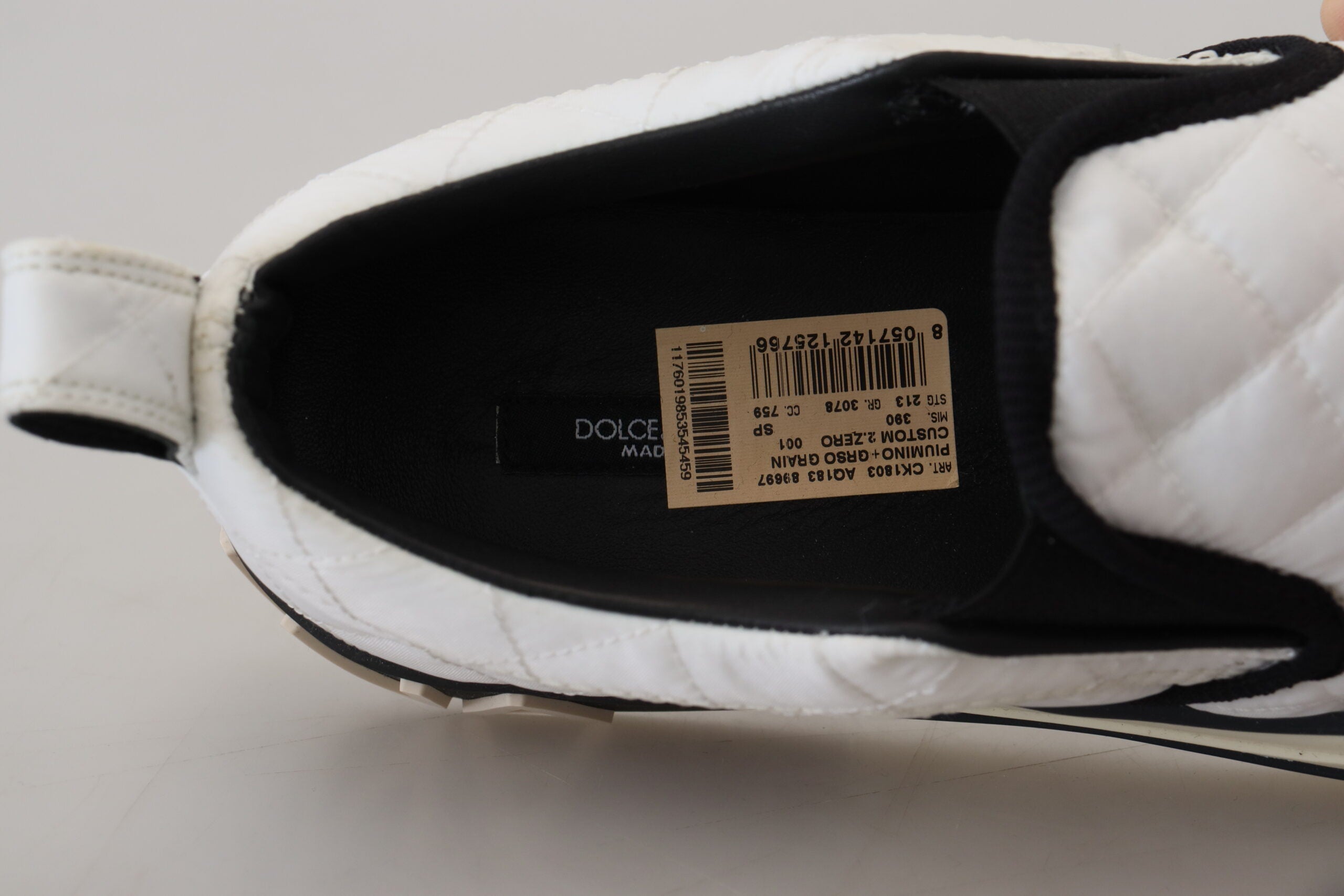 Dolce & Gabbana Chic White Slip-On Sneakers for Women