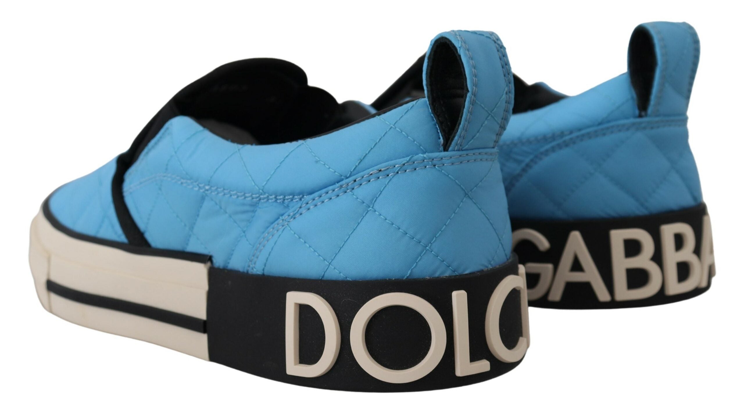 Dolce & Gabbana Elegant Light Blue Slip-On Sneakers