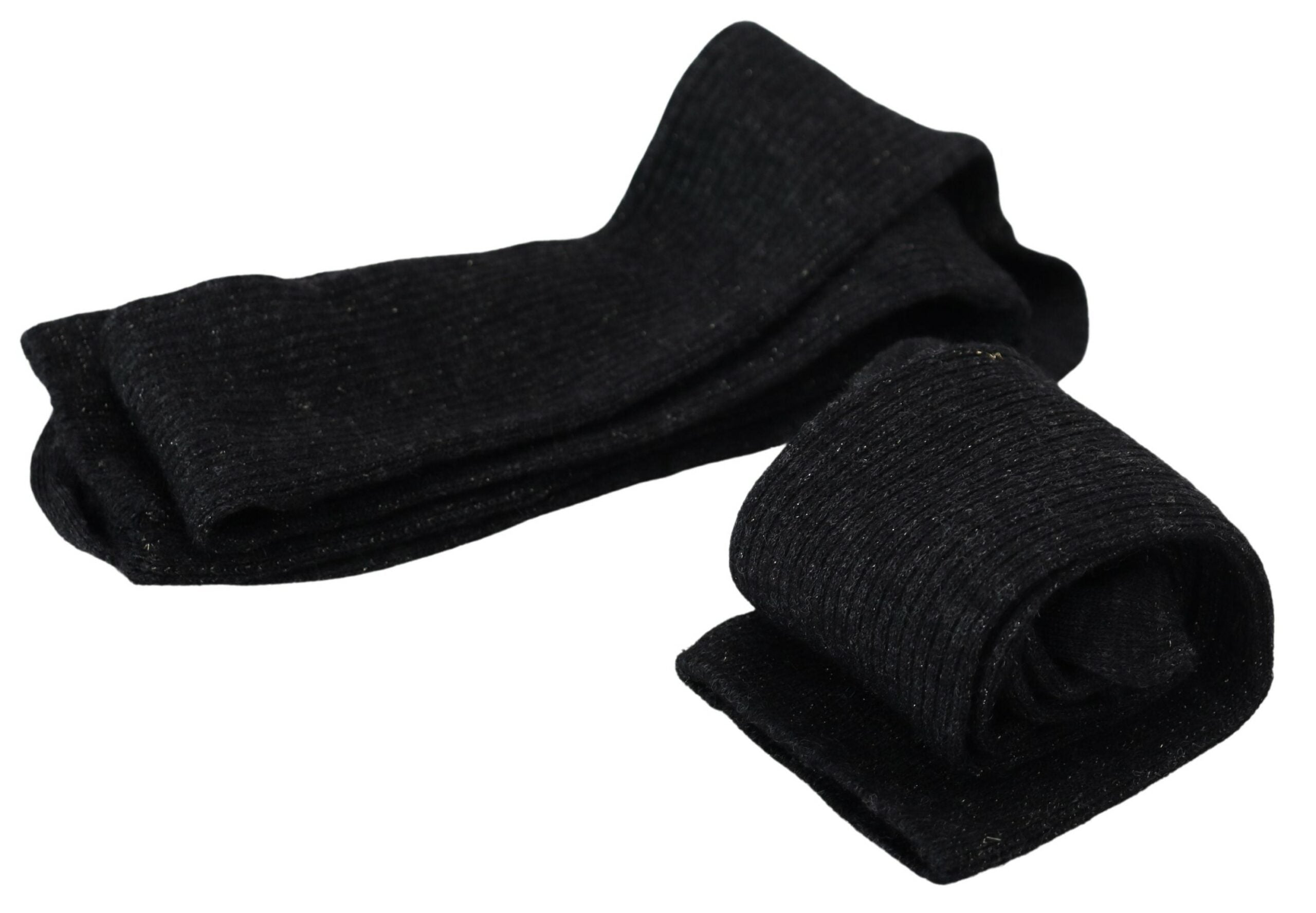 Prada Elegant Thigh-High Knit Socks