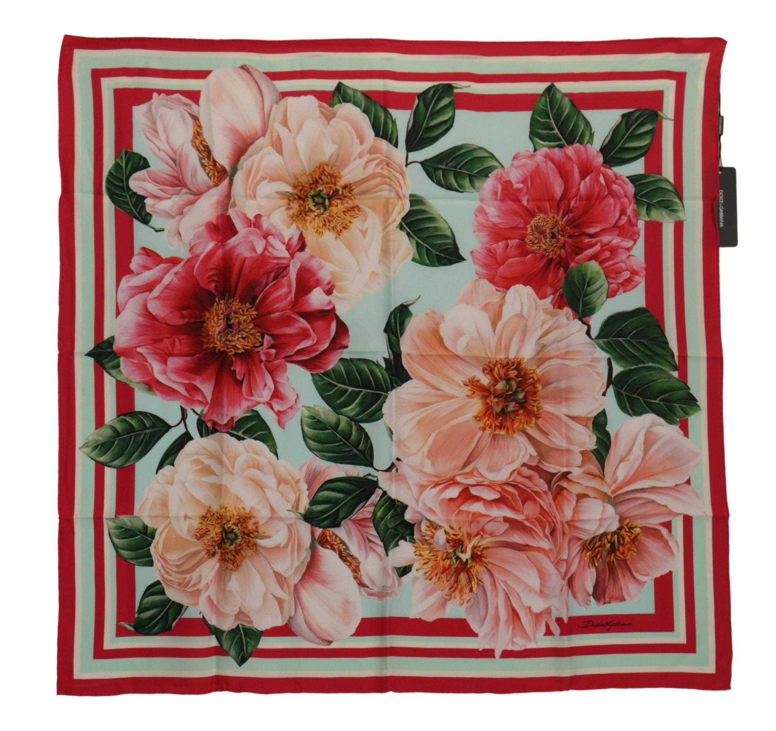 Dolce & Gabbana Elegant Multicolor Silk Square Scarf