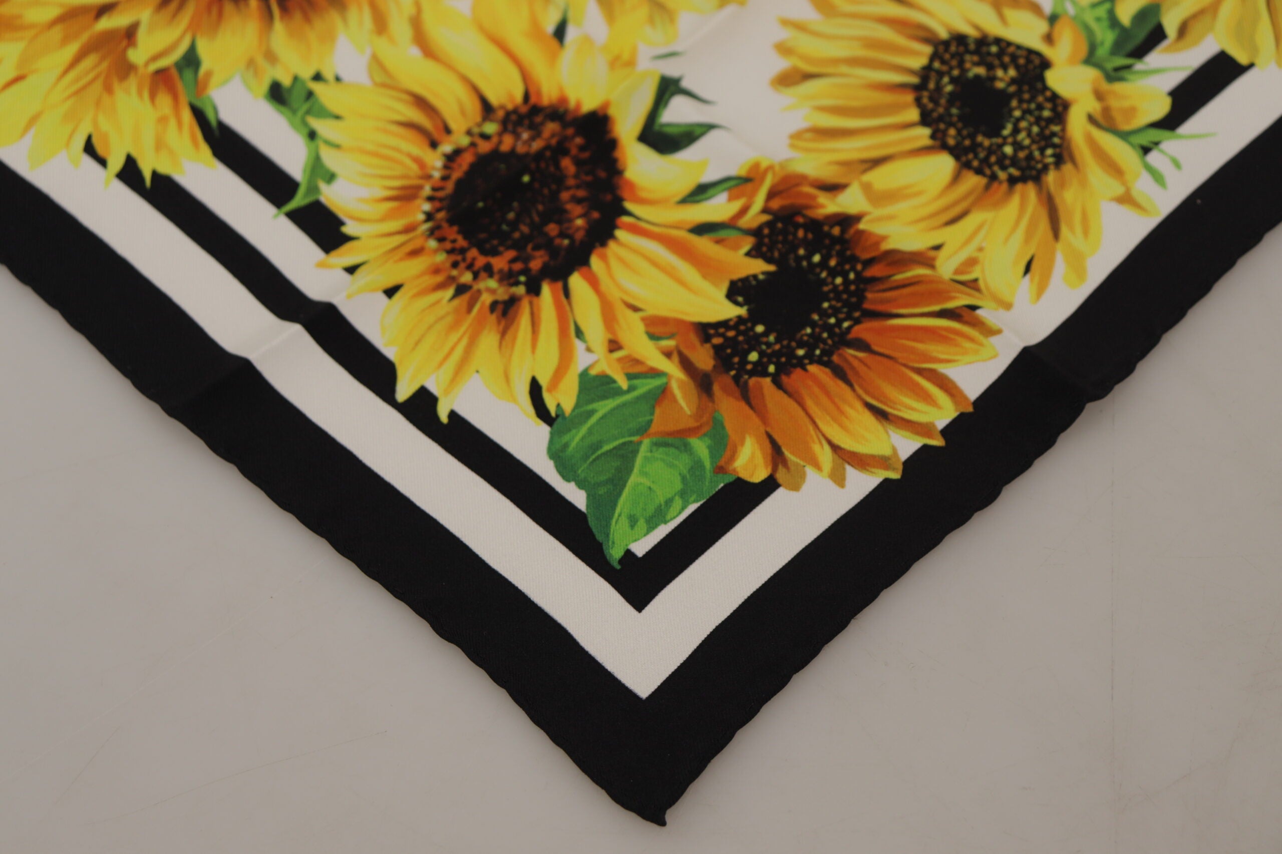 Dolce & Gabbana Sunflower Silk Square Scarf