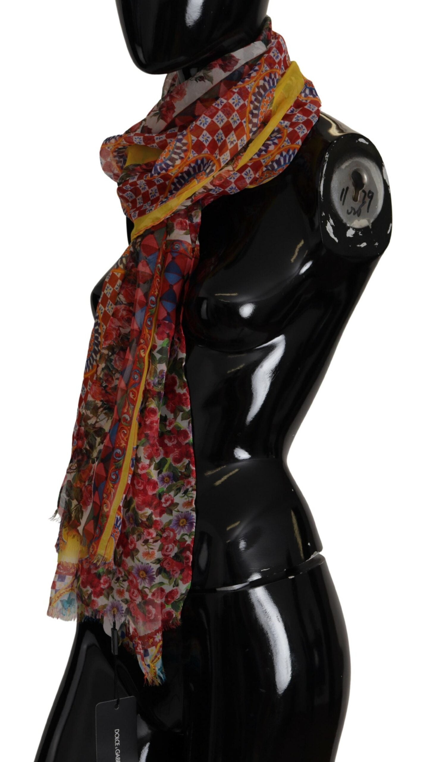 Dolce & Gabbana Chic Multicolor Floral Silk Shawl