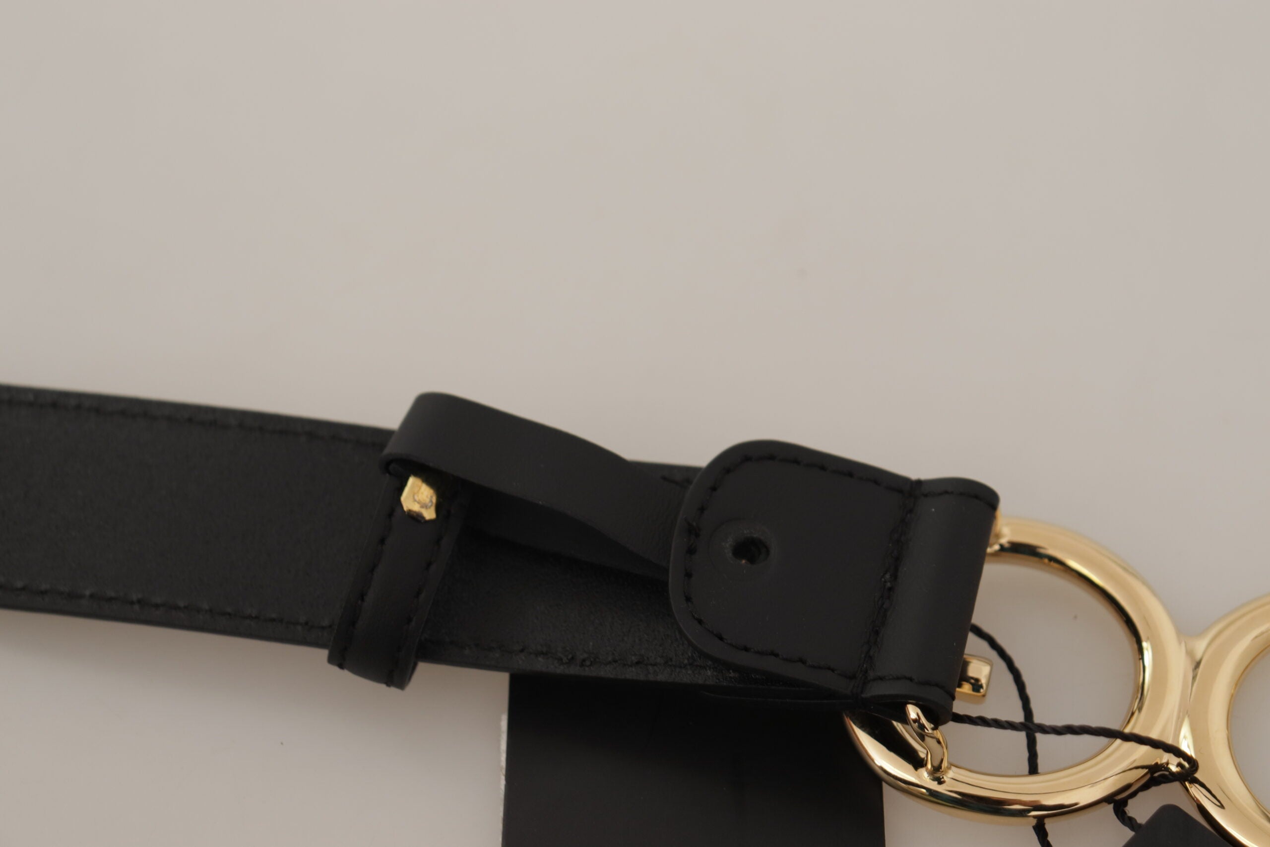 Dolce & Gabbana Elegant Engraved Logo Leather Belt