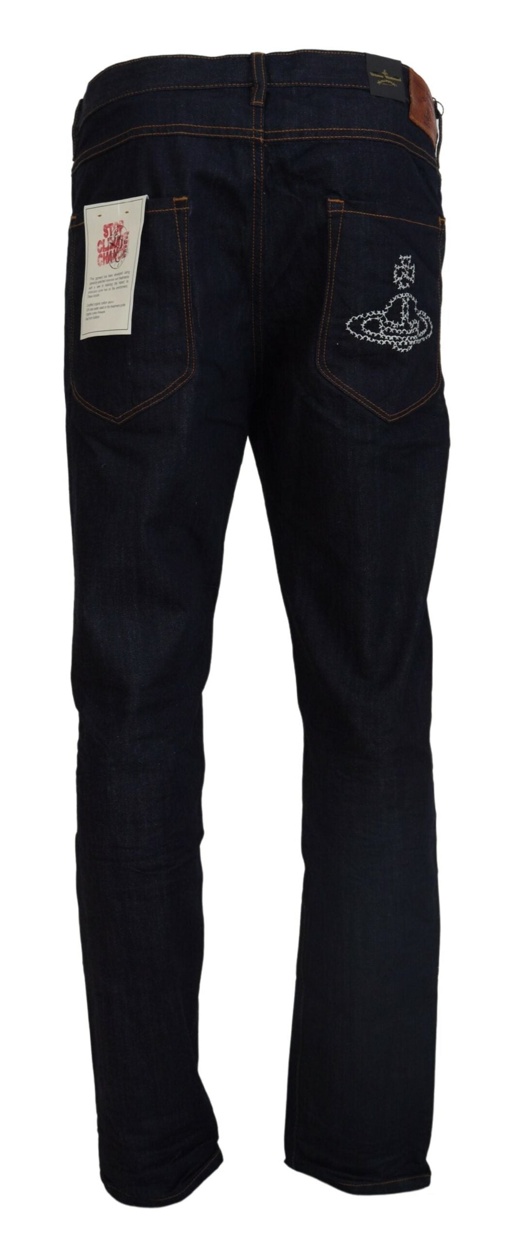 Vivienne Westwood Elegant Tapered Blue Denim Jeans