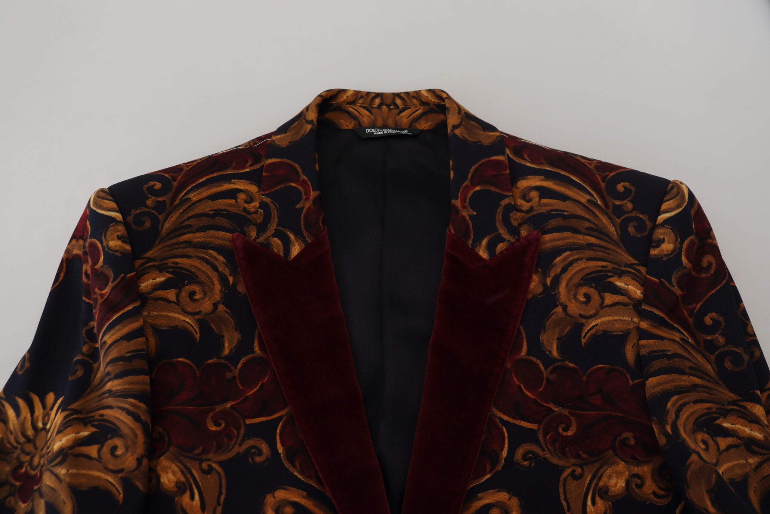 Dolce & Gabbana Elegant Multicolor Wool Blend Blazer