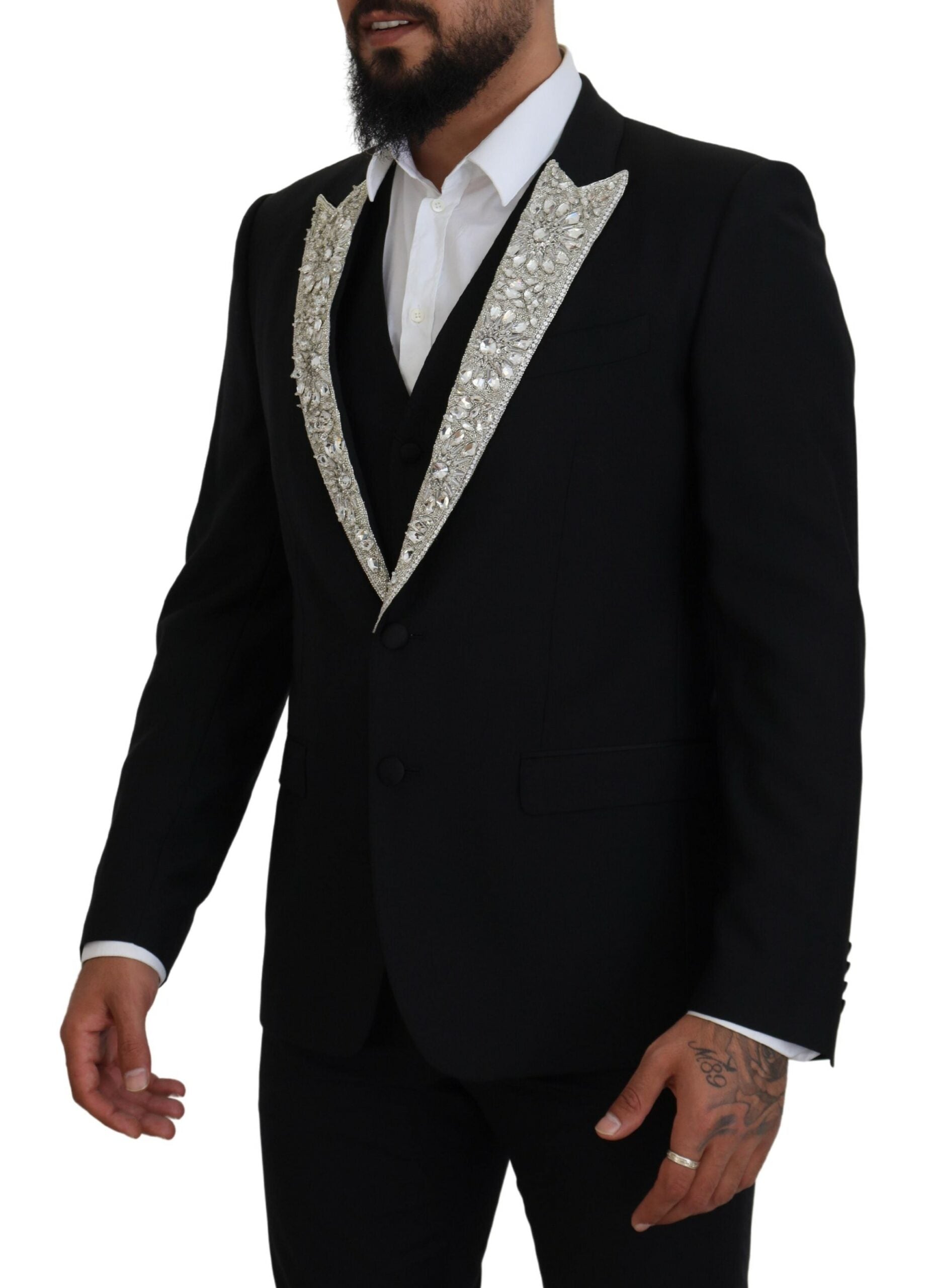 Dolce & Gabbana Elegant Slim Fit Two-Piece Blazer and Vest