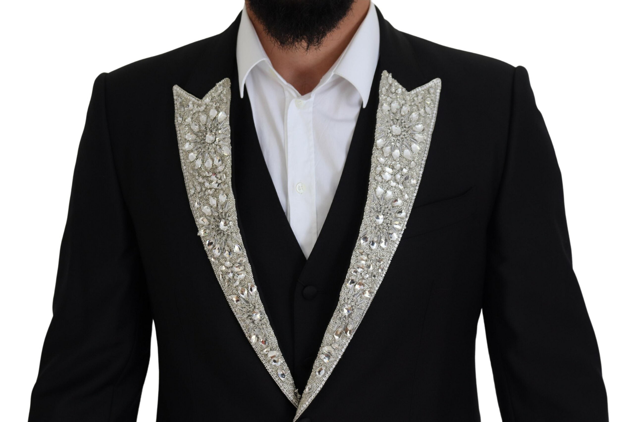 Dolce & Gabbana Elegant Slim Fit Two-Piece Blazer and Vest