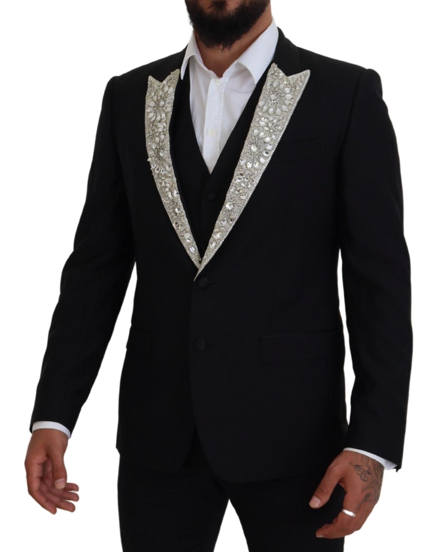 Dolce & Gabbana Elegant Slim Fit Two-Piece Blazer and Vest