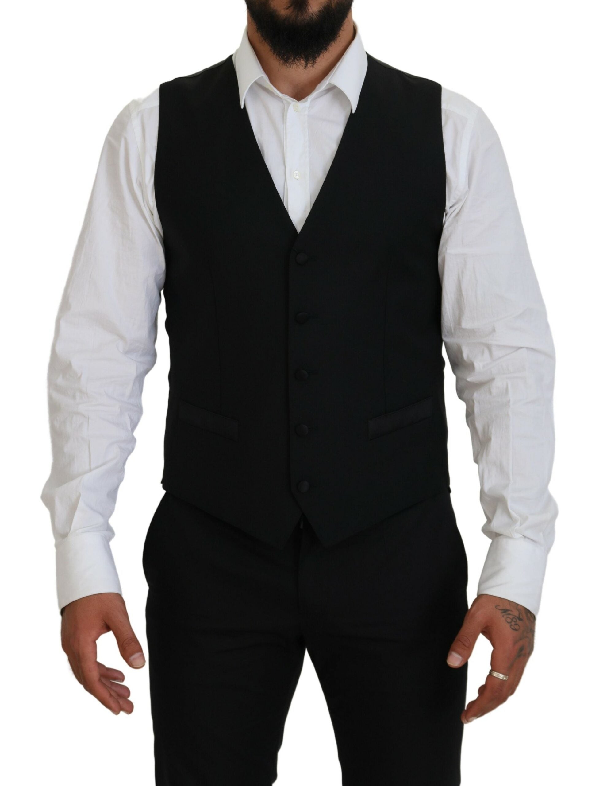 Dolce & Gabbana Elegant Slim Fit Two-Piece Blazer and Vest