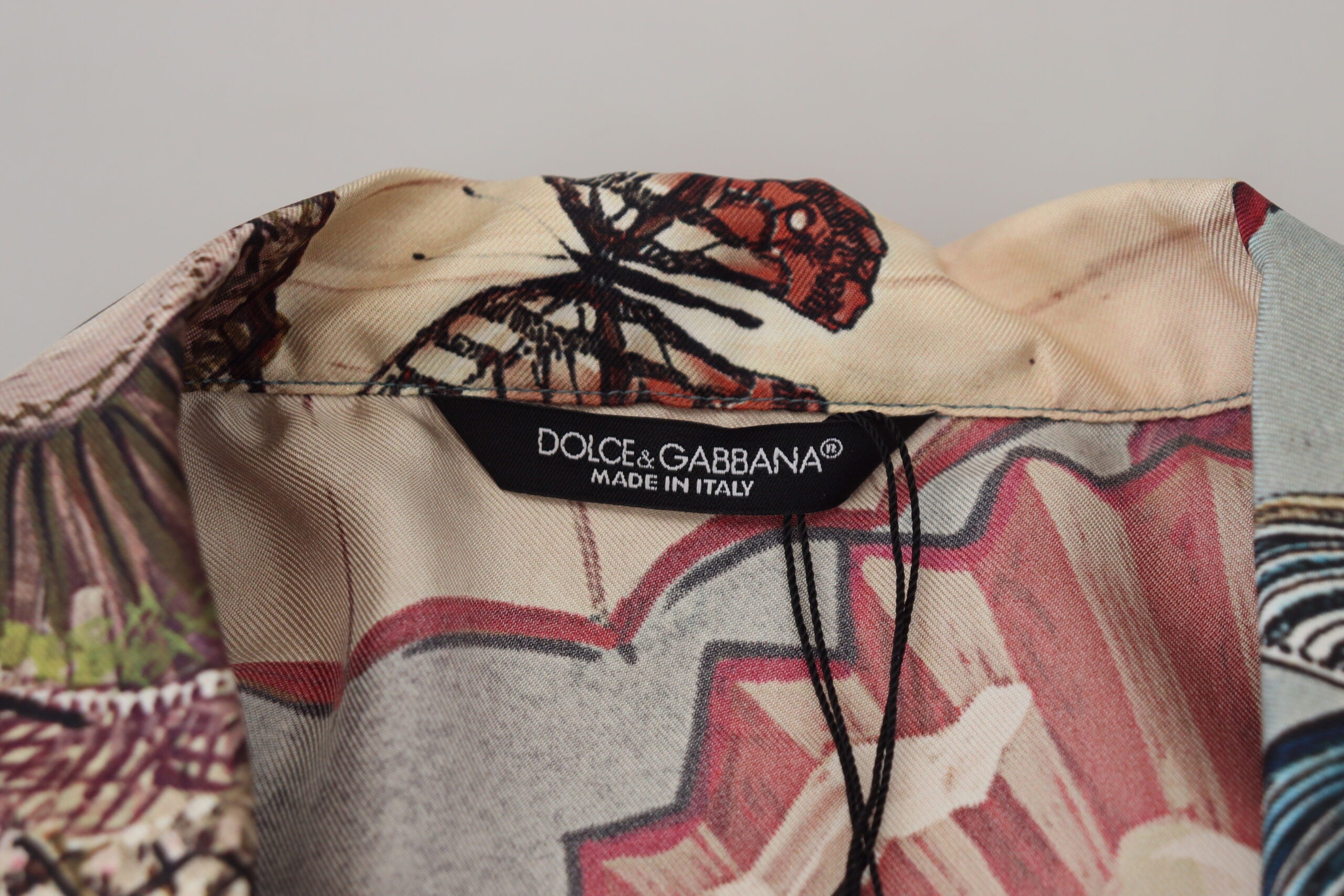 Dolce & Gabbana Elegant Silk Floral Men's Casual Shirt