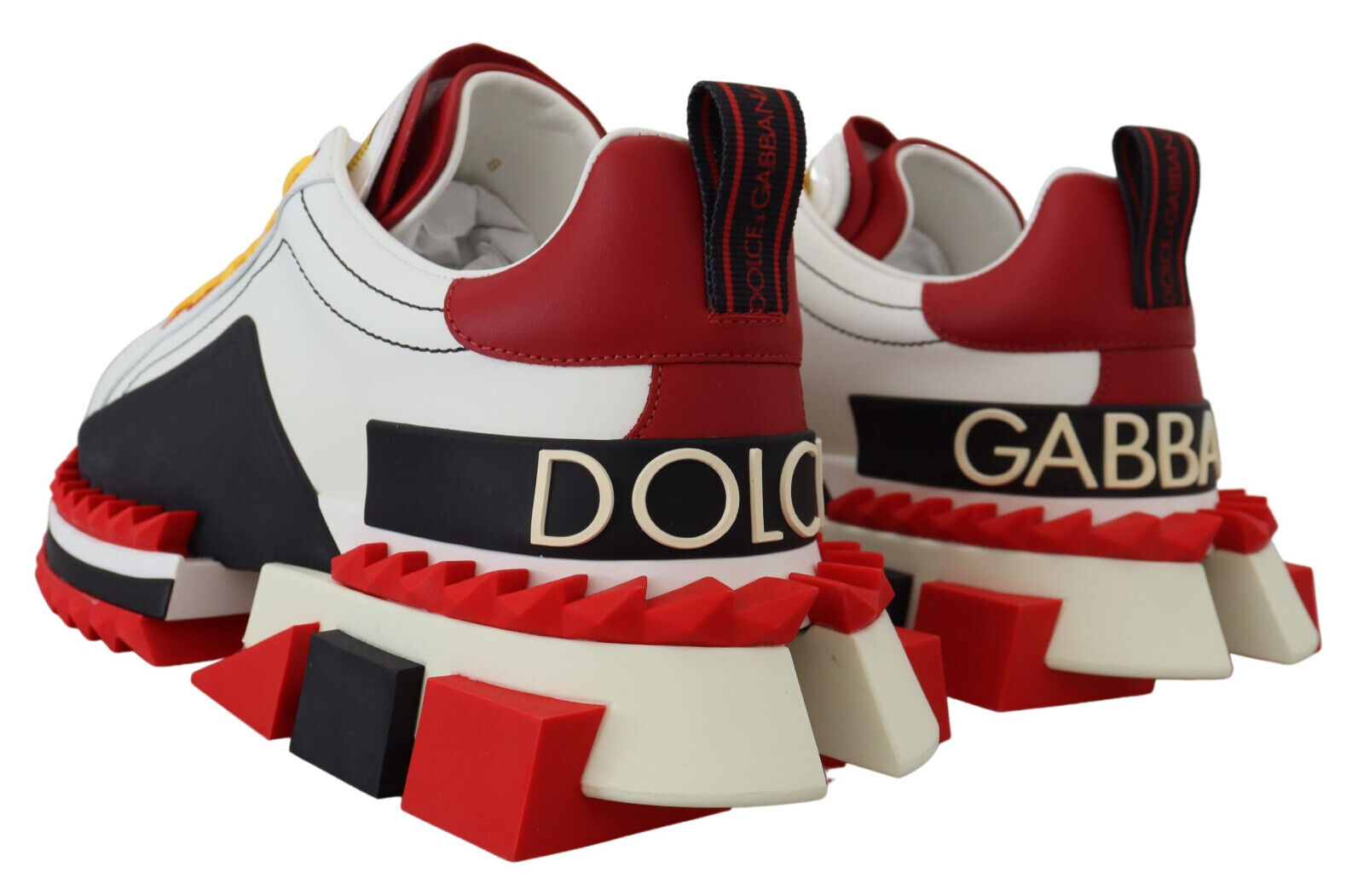 Dolce & Gabbana Super King Multicolor Leather Sneakers