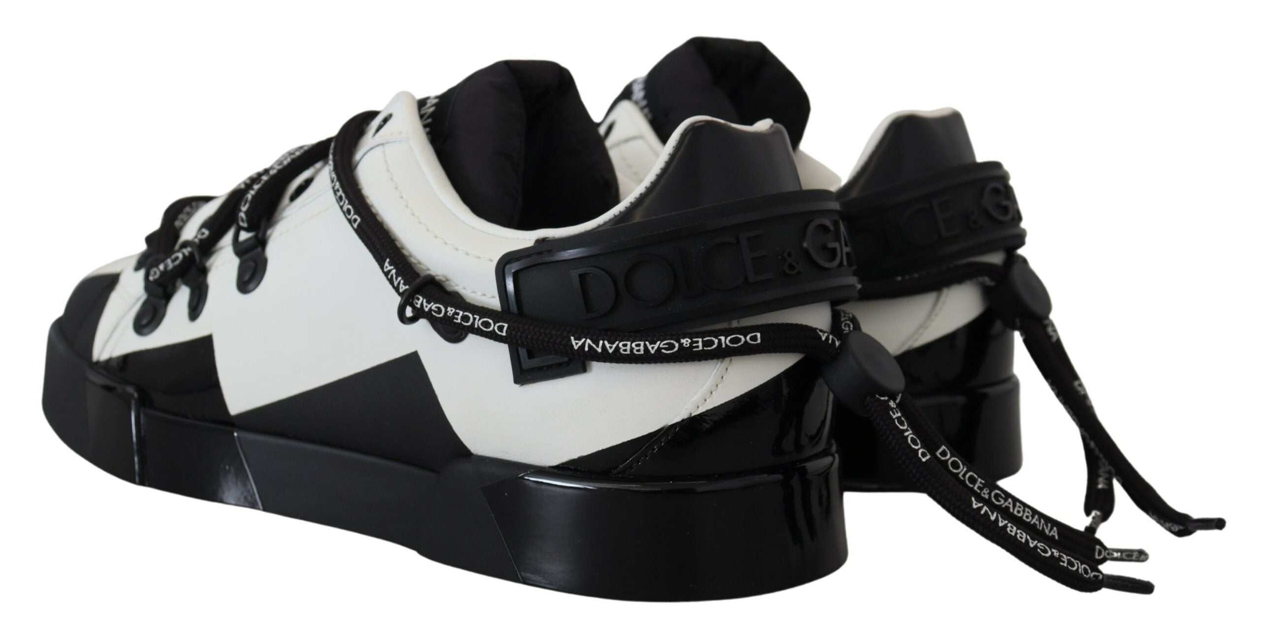 Dolce & Gabbana Chic Monochrome Low Top Sneakers