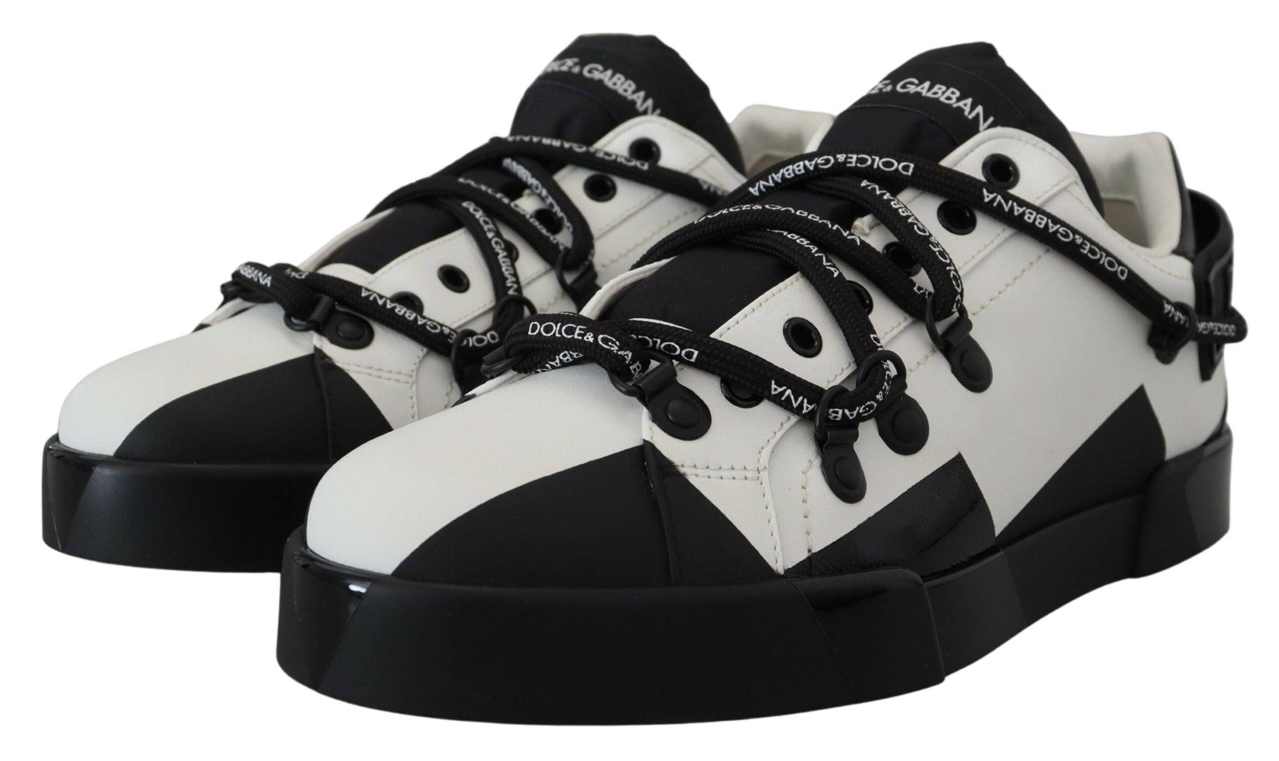 Dolce & Gabbana Chic Monochrome Low Top Sneakers