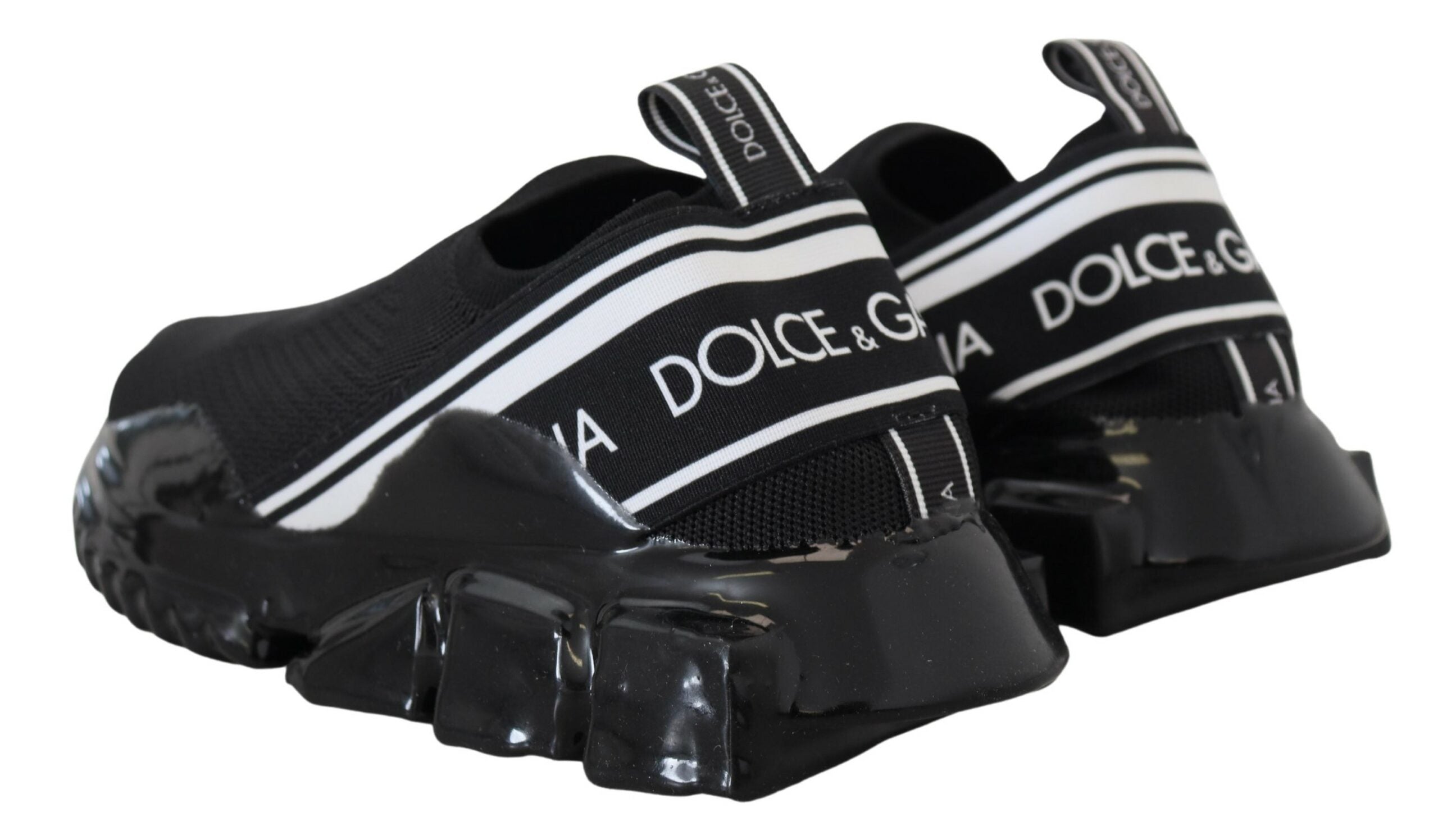 Dolce & Gabbana Elegant Black Sorrento Sneakers Chic Footwear