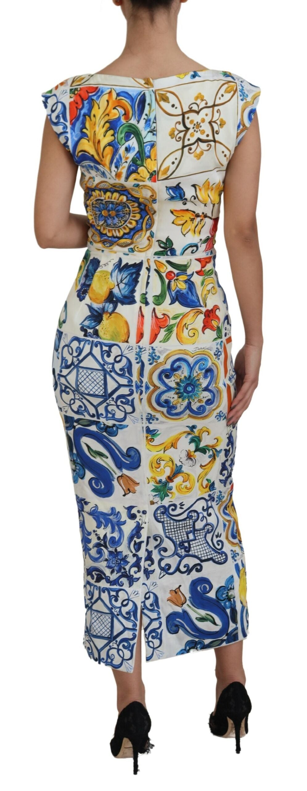 Dolce & Gabbana Majolica Midi Elegance Dress