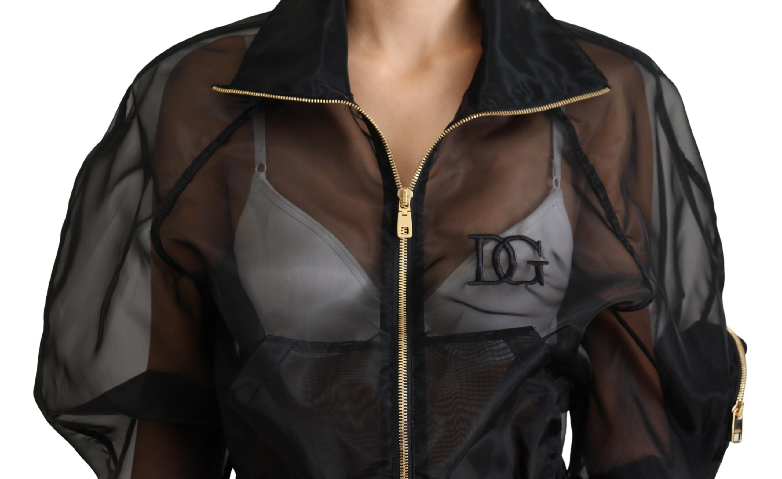 Dolce & Gabbana Elegant Black Bomber Jacket with High Craftsmanship