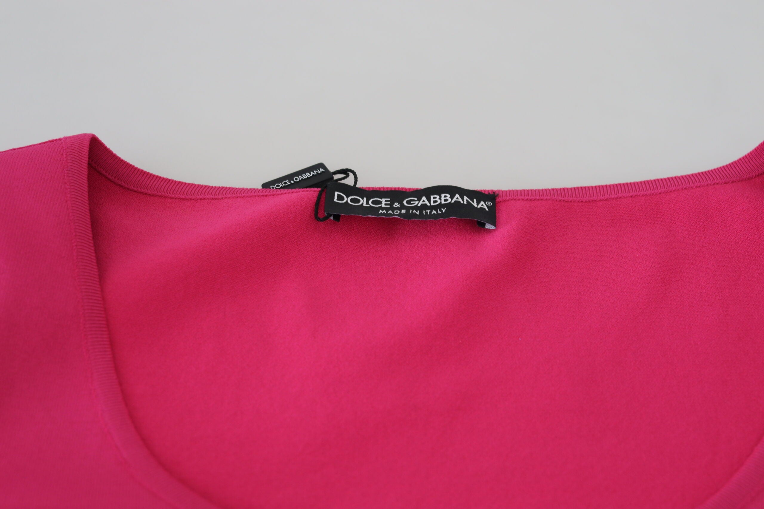 Dolce & Gabbana Chic Pink Cropped Top Blouse