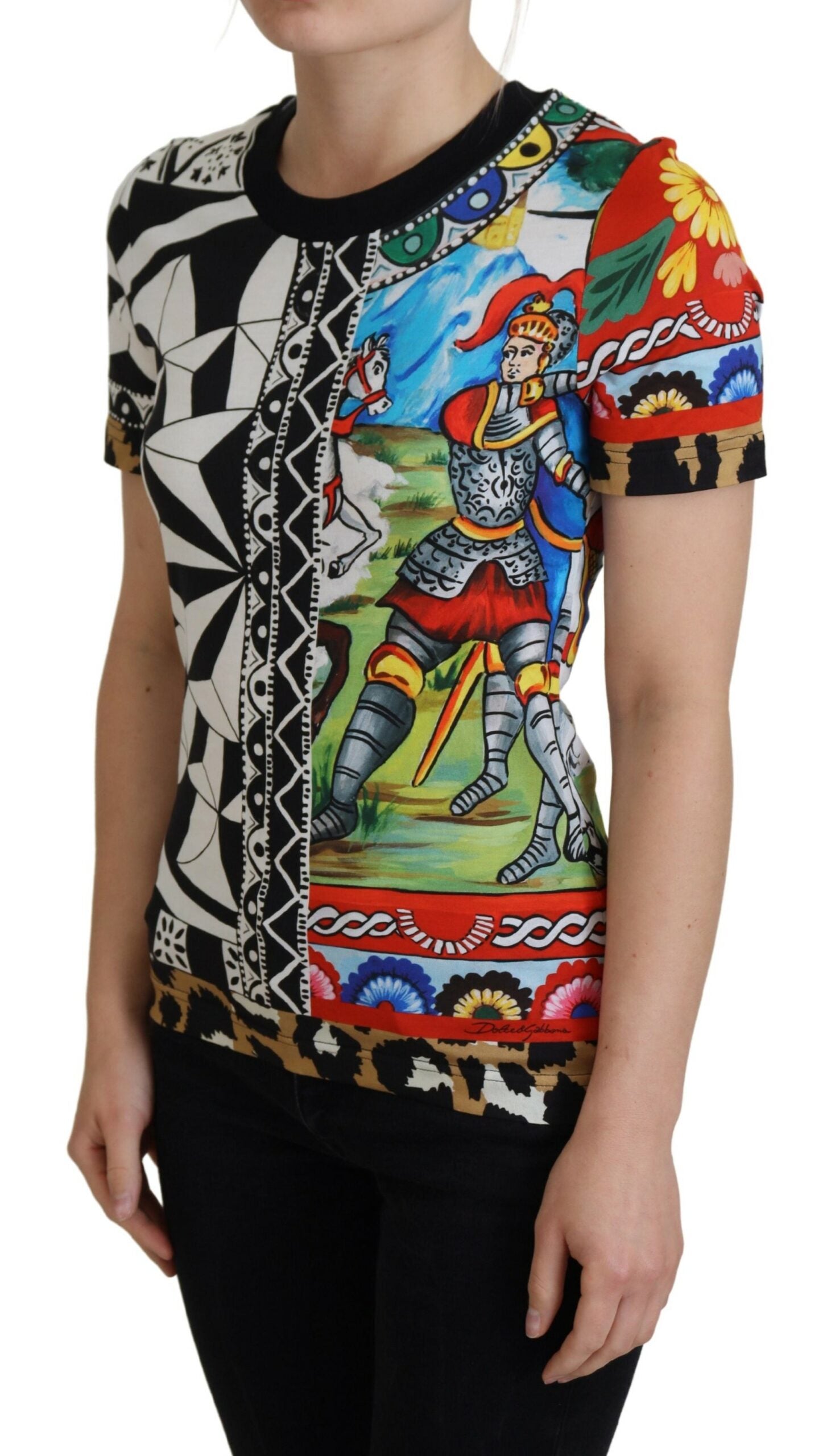 Dolce & Gabbana Elegant Multicolor Cotton Casual Tee