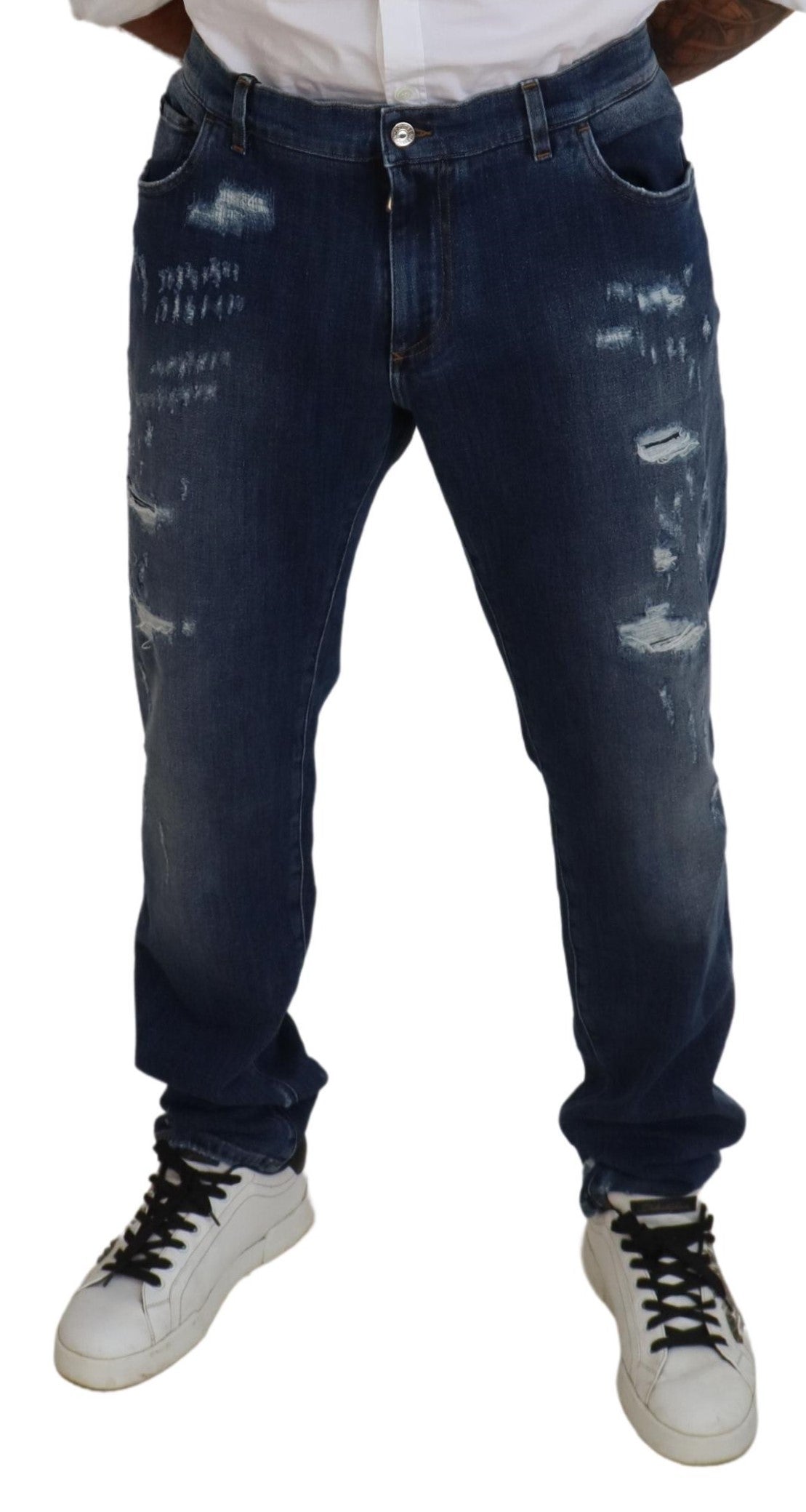 Dolce & Gabbana Elegant Skinny Blue Jeans