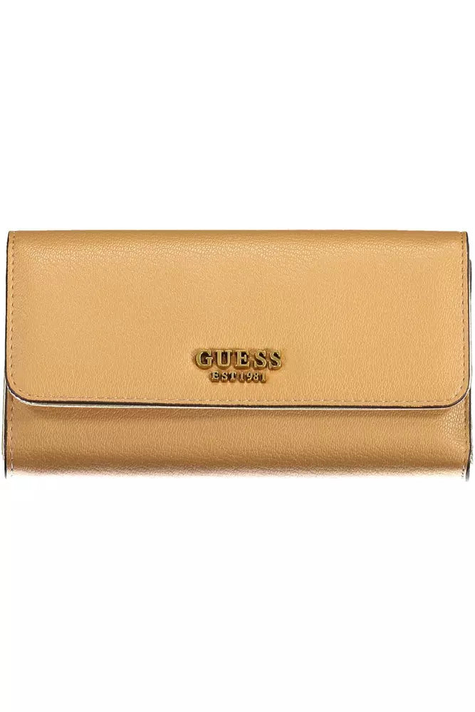 Guess Jeans Beige Polyethylene Women Wallet