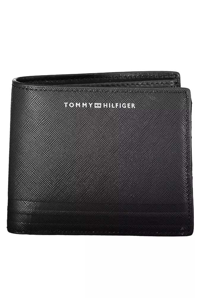 Tommy Hilfiger Black Leather Men Wallet